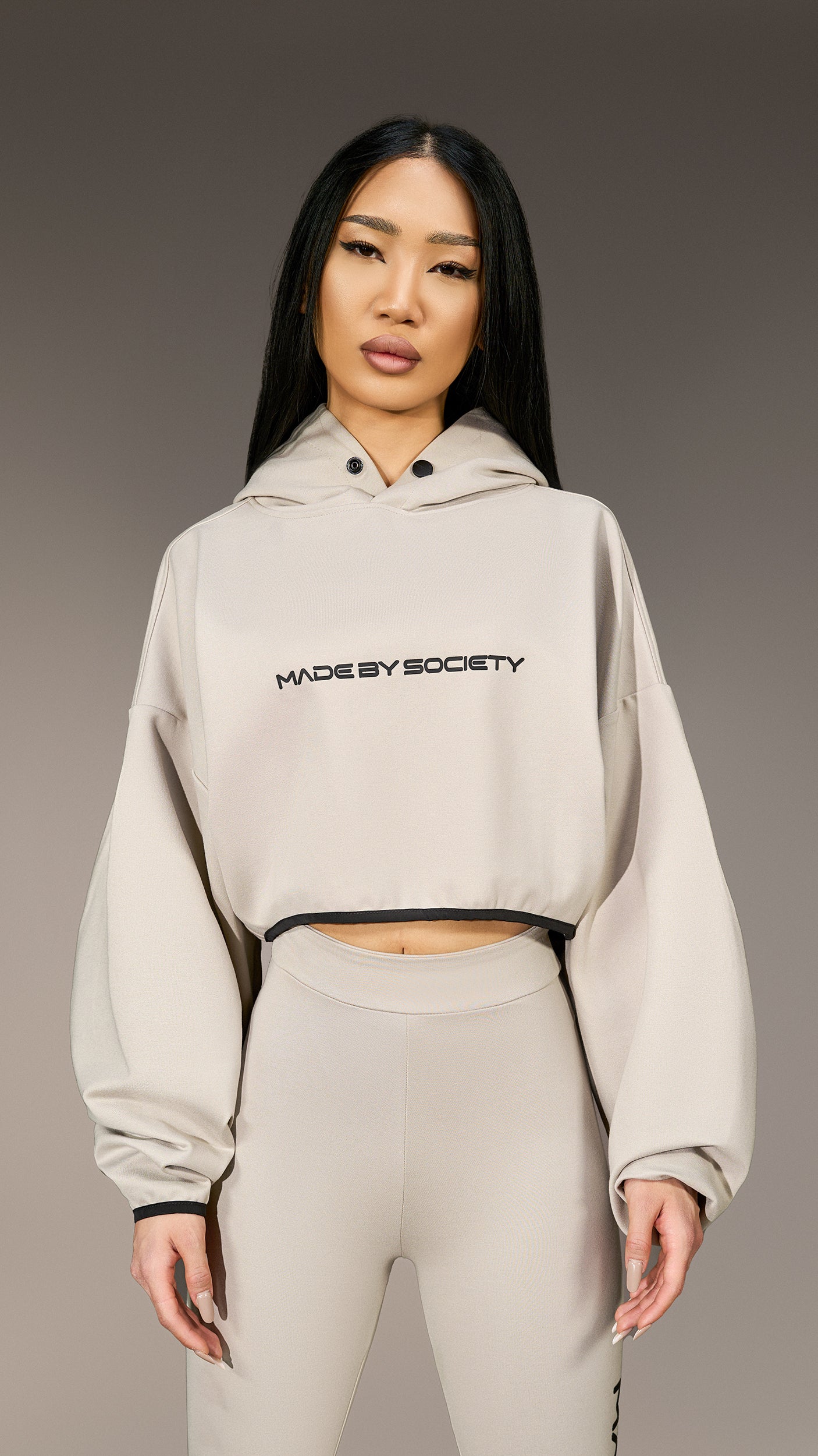 Кроп Худи "Made by Society" - H26108