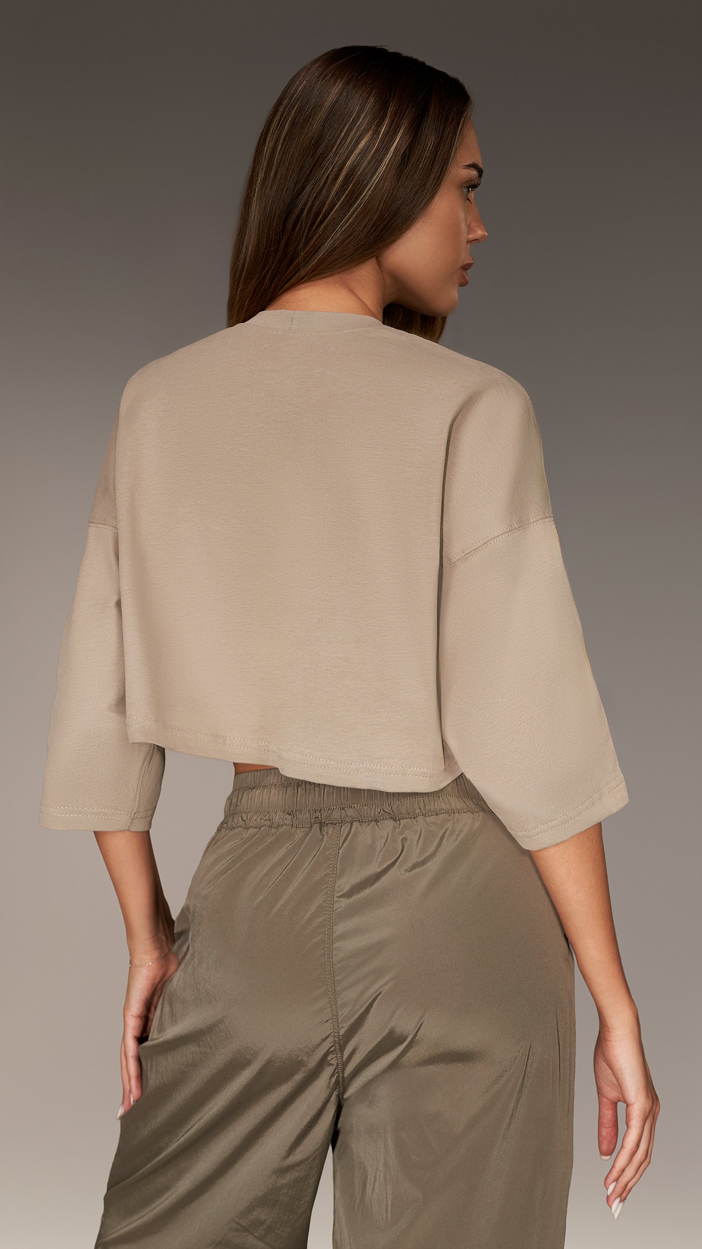 Crop тениска Made by Society - T26159