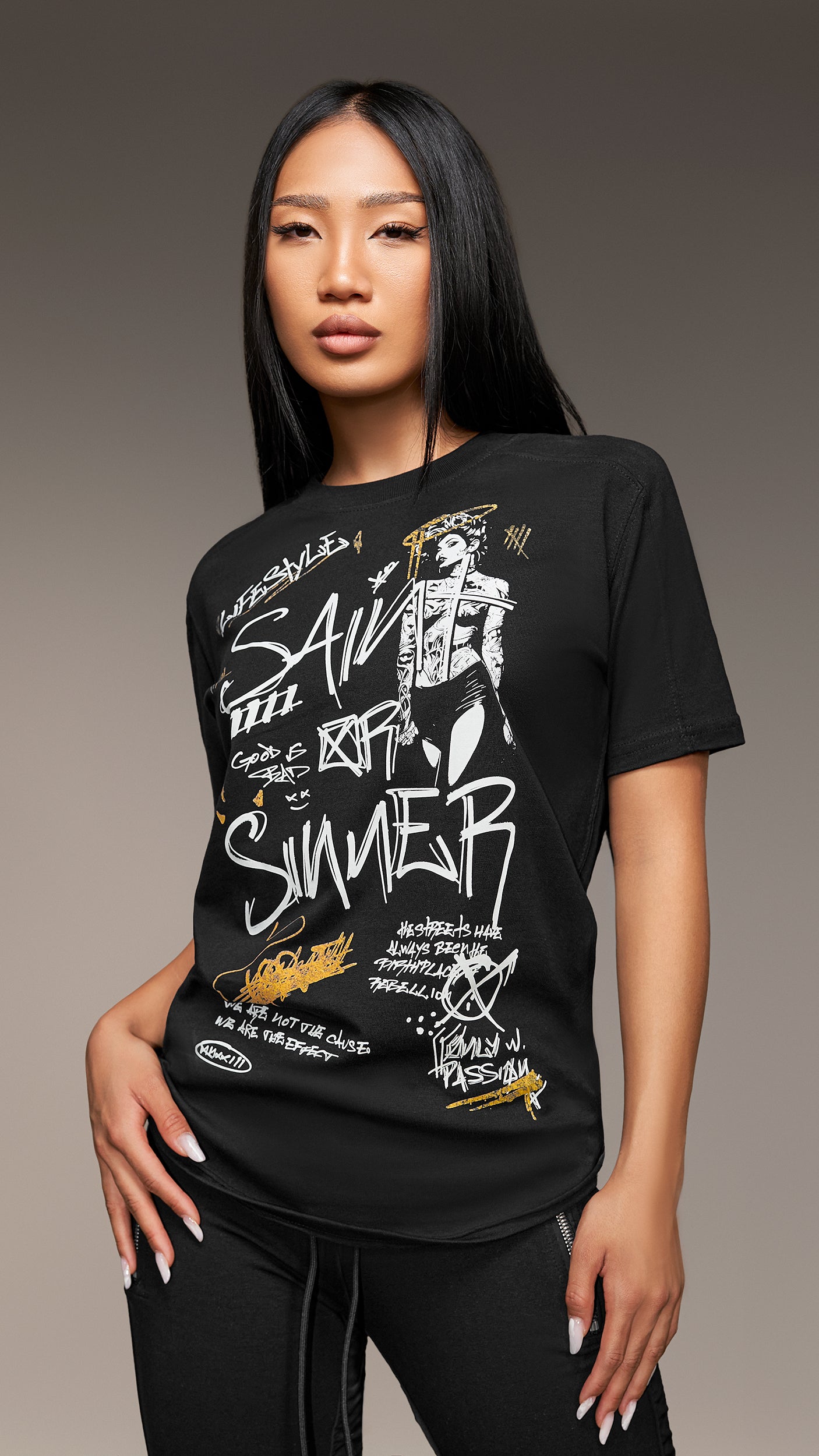 Tricou "Saint or sinner" - T24833