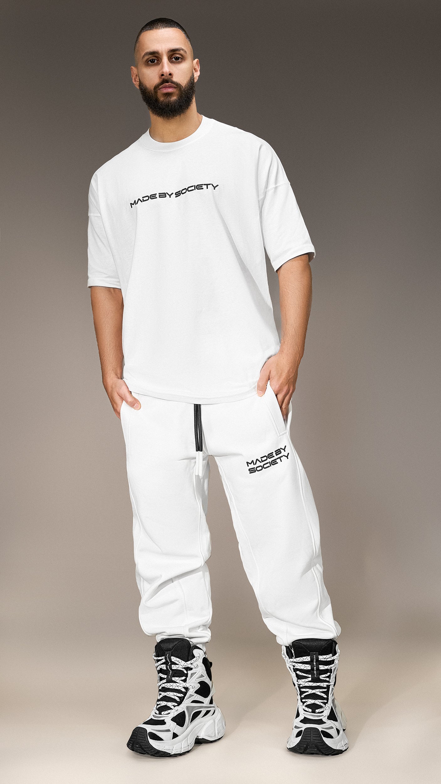 Oversized тениска "Made by Society" - T15999