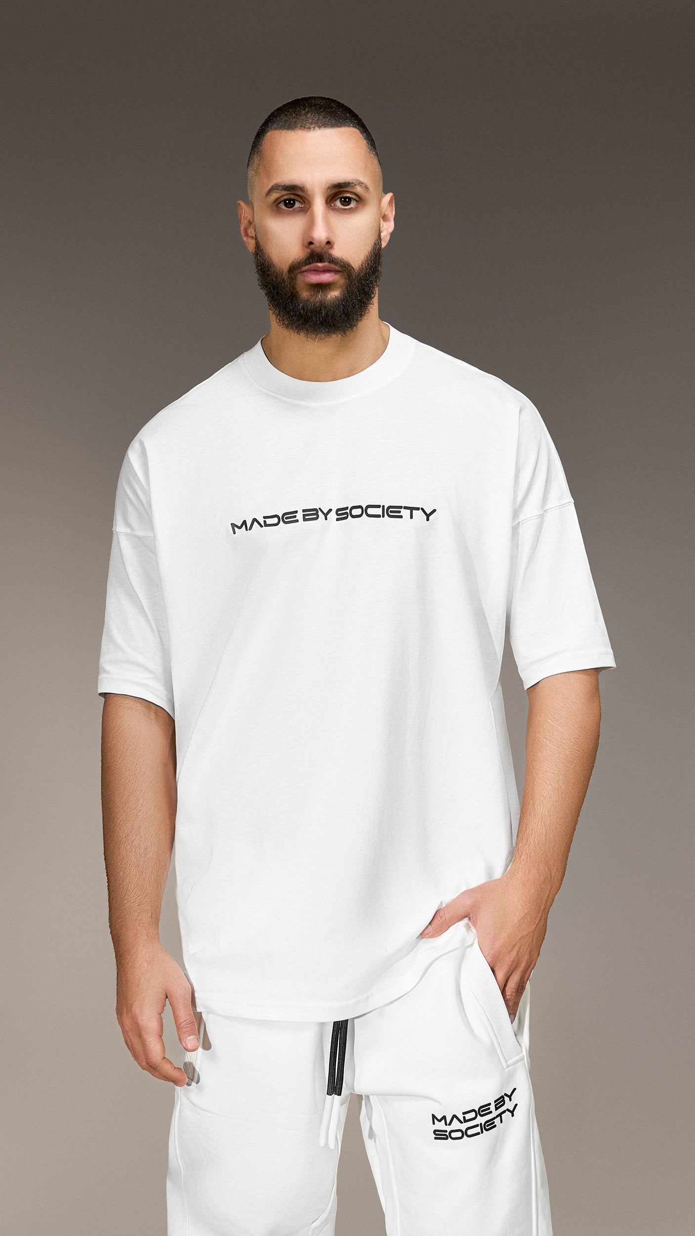 Oversized тениска "Made by Society" - T15999