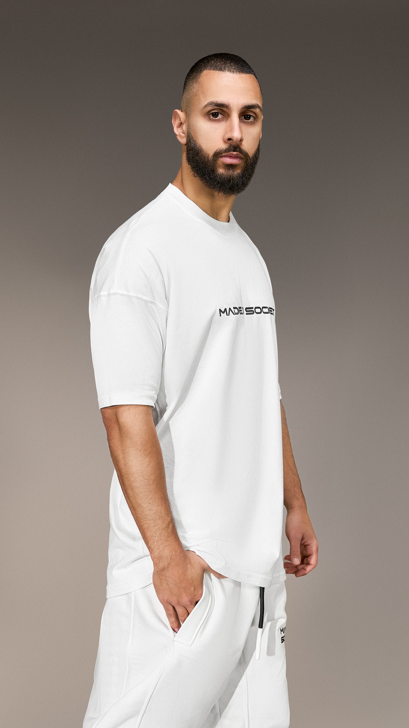 Oversized тениска "Made by Society" - T15999