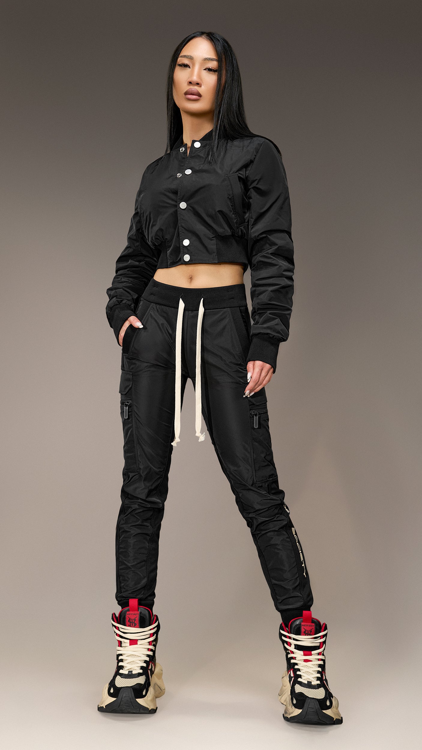 Бомбър яке Crop от Made by Society – J26140