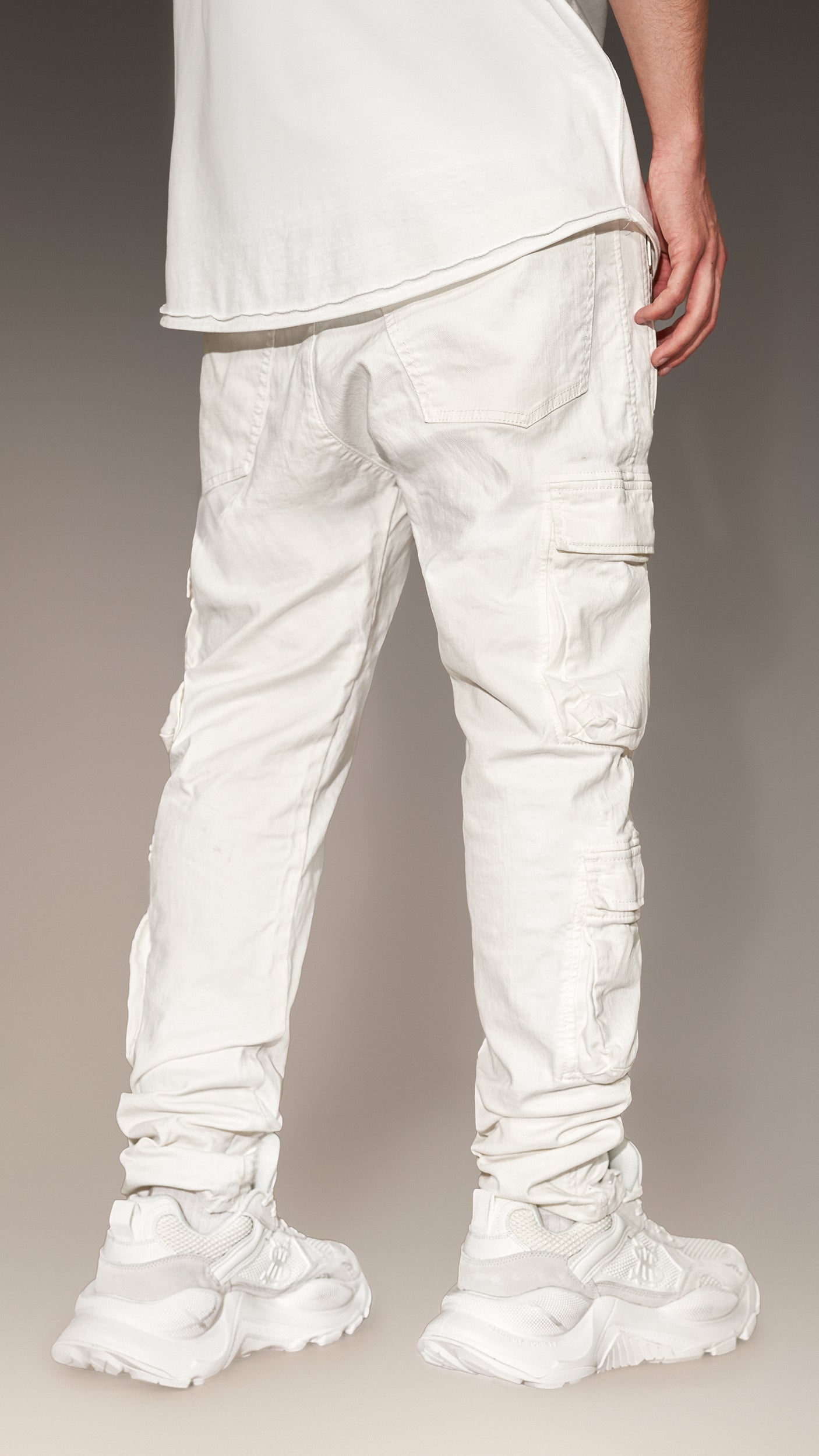 Pantaloni cargo denim - P14153