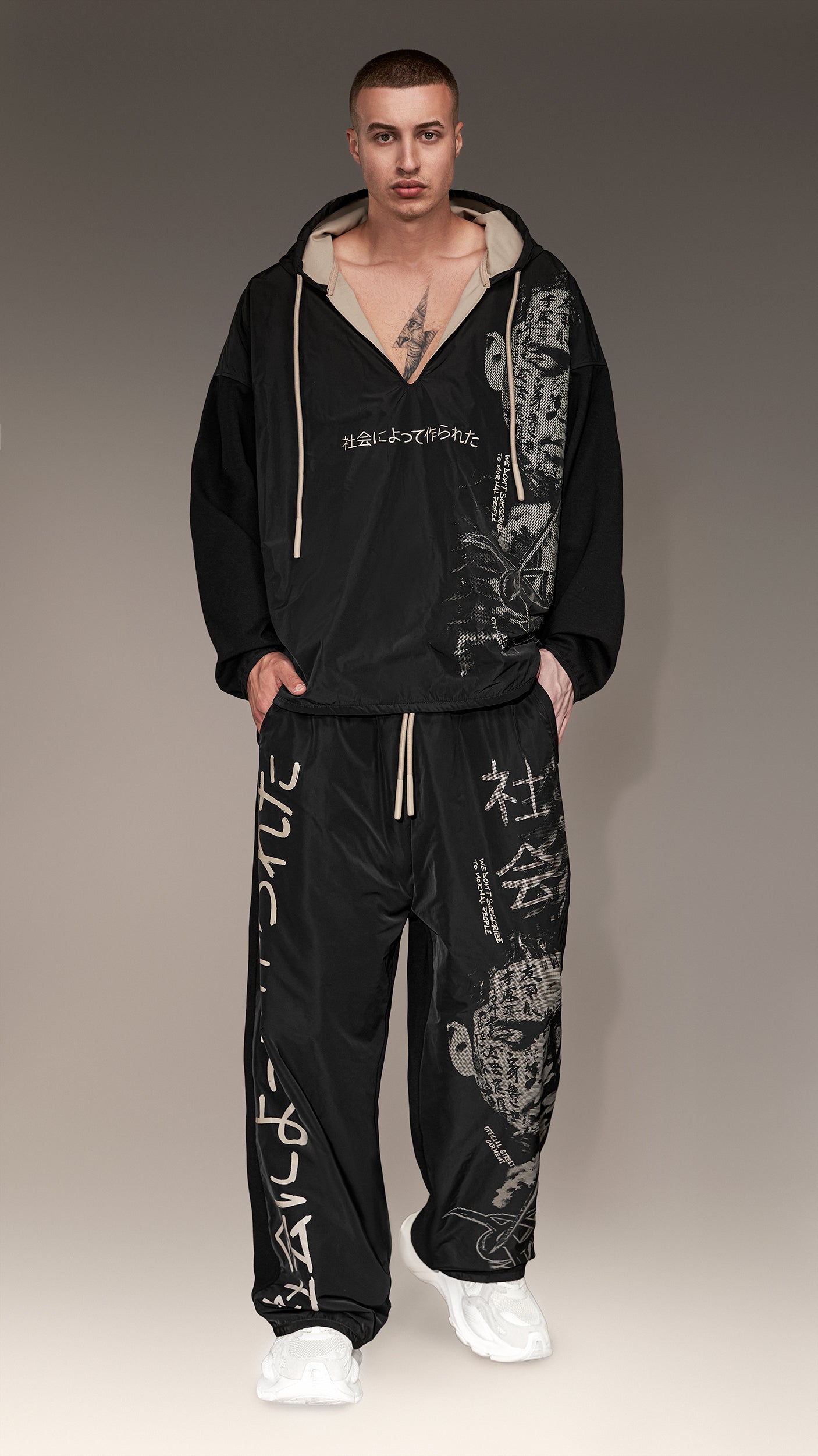 Панталони с японски принт - P15962