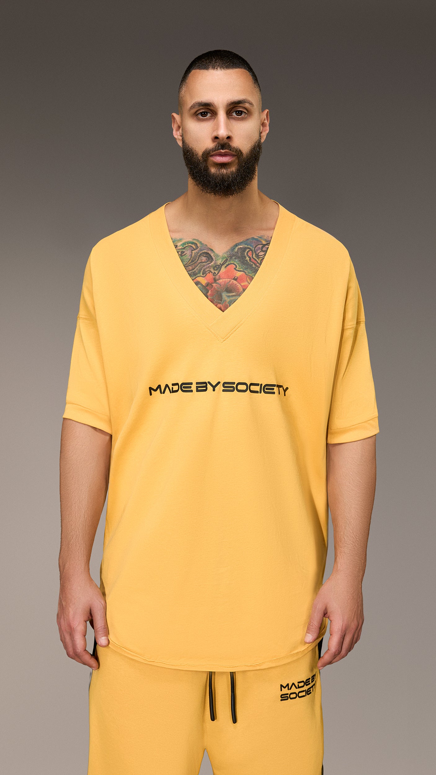 Tricou Made by Society cu decolteu – T16084