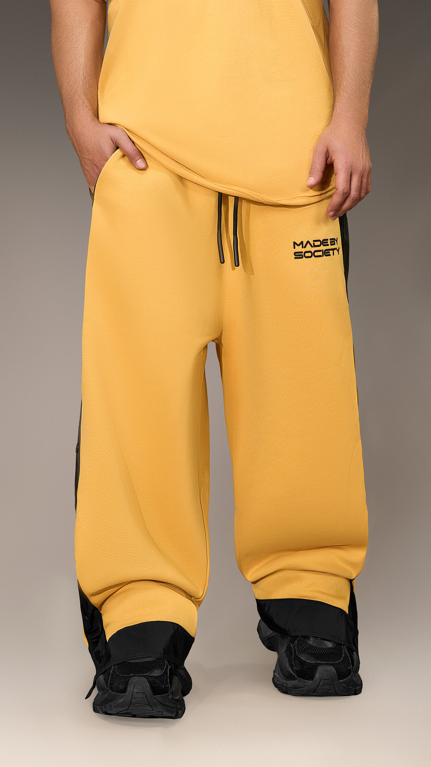 Широки панталони с капси - P16083