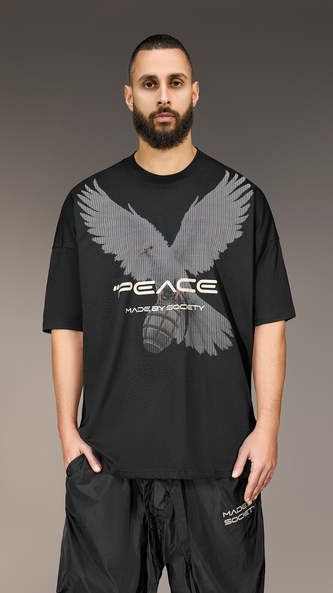Тениска "PEACE" Made by Society - T15981