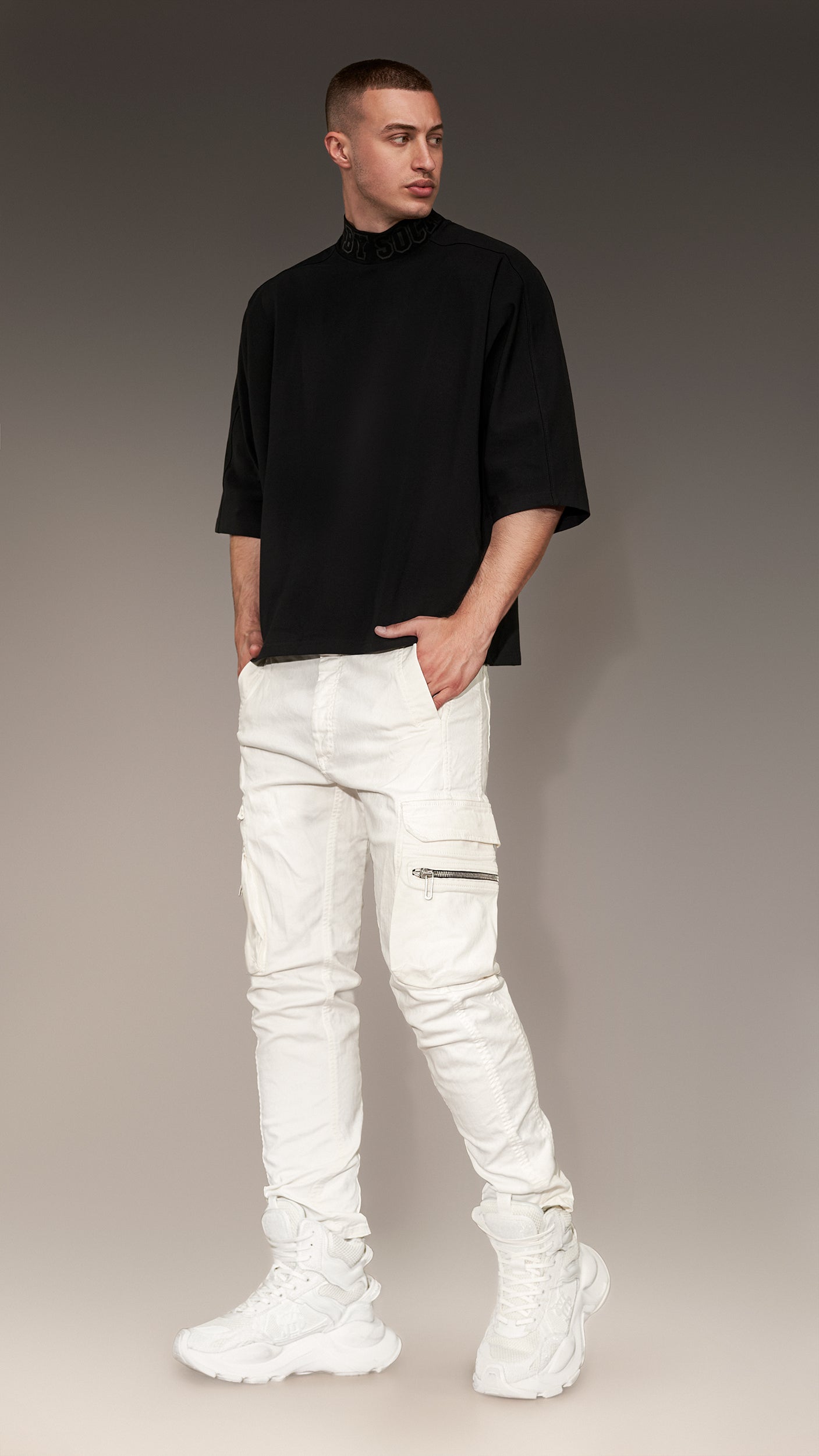 Pantaloni cargo denim – P14151