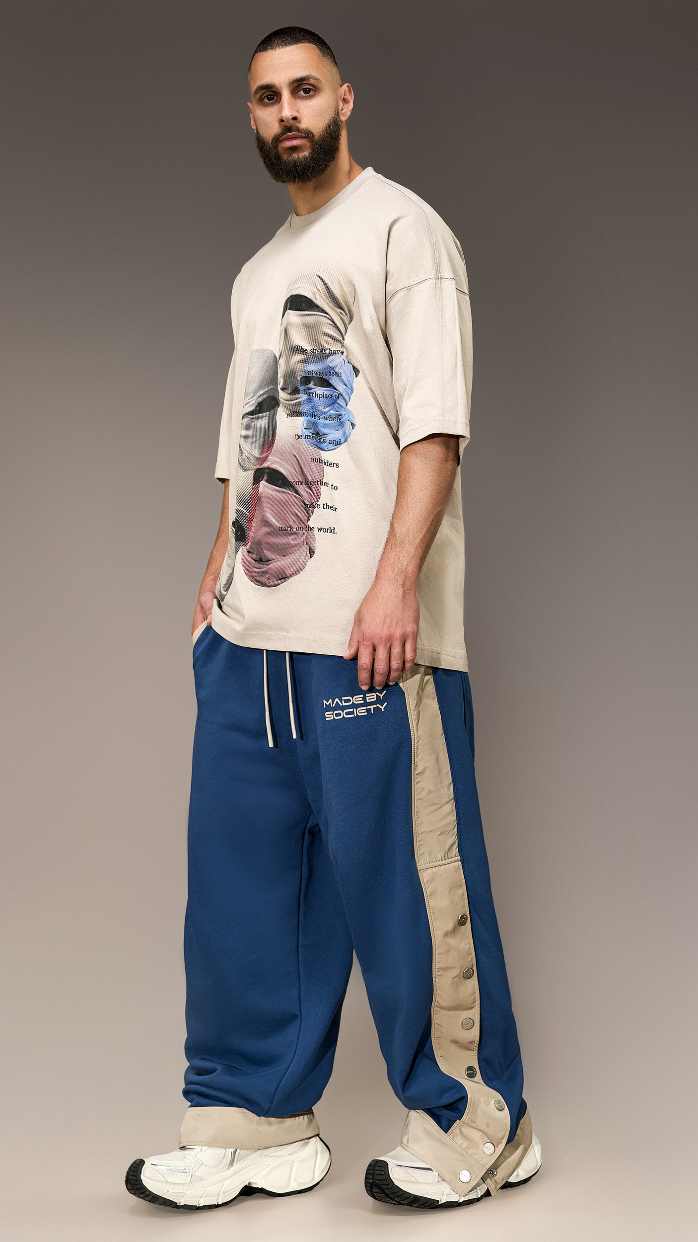 Oversized панталони с капси – P16081