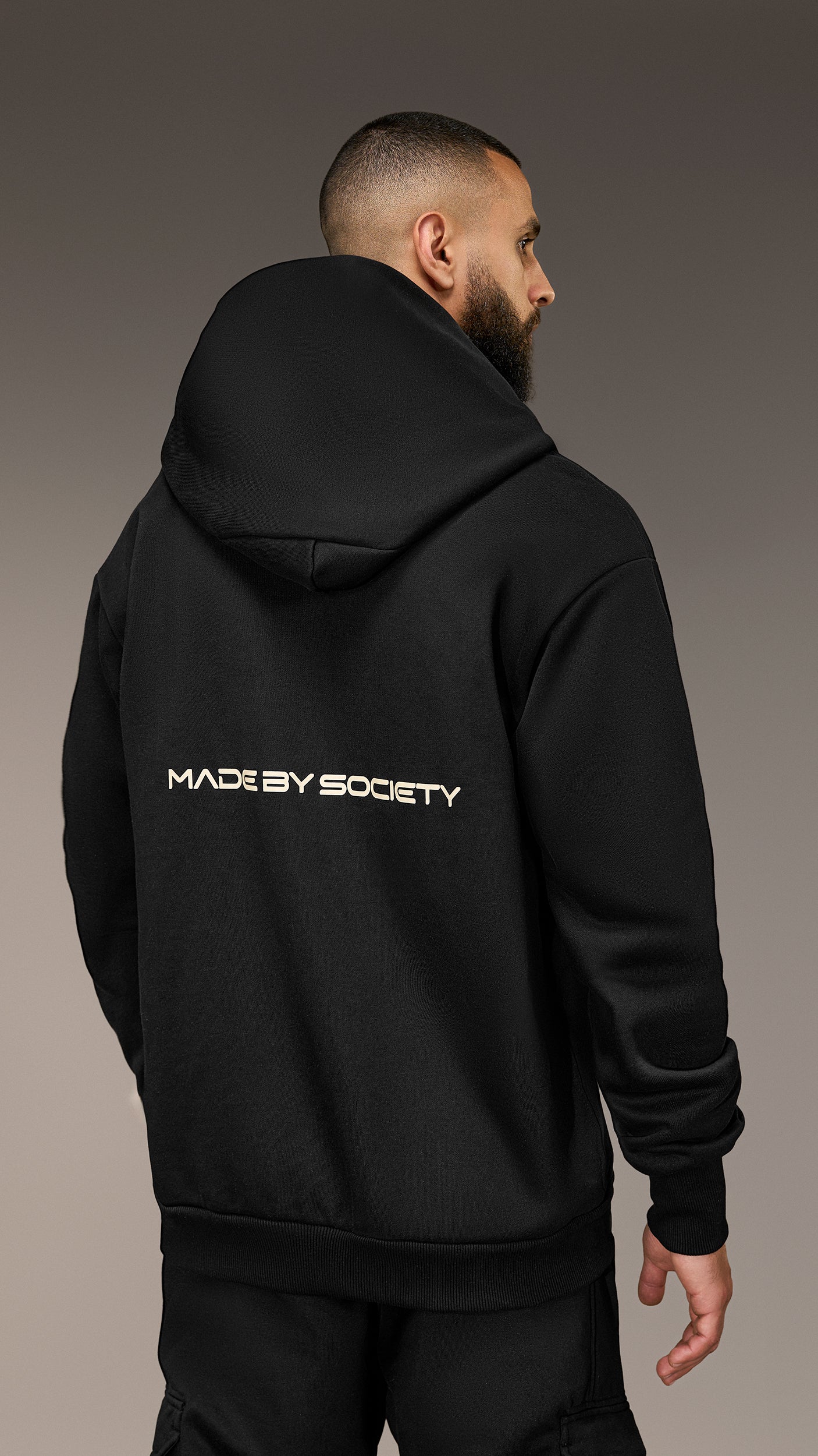 Асиметричен суичър с цип Made by Society – H16166