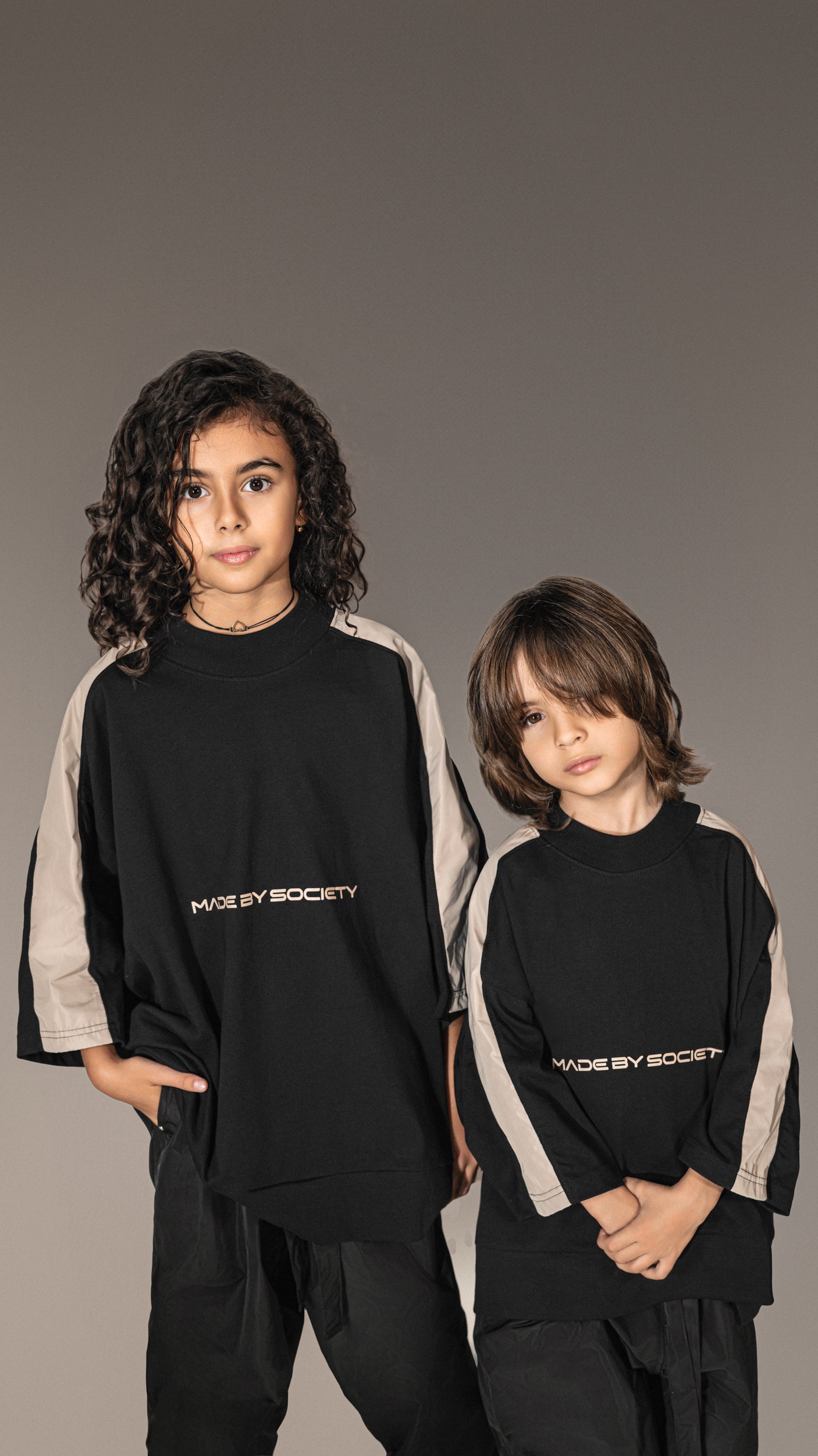 Голям T-shirt "Made by Society" - T35642
