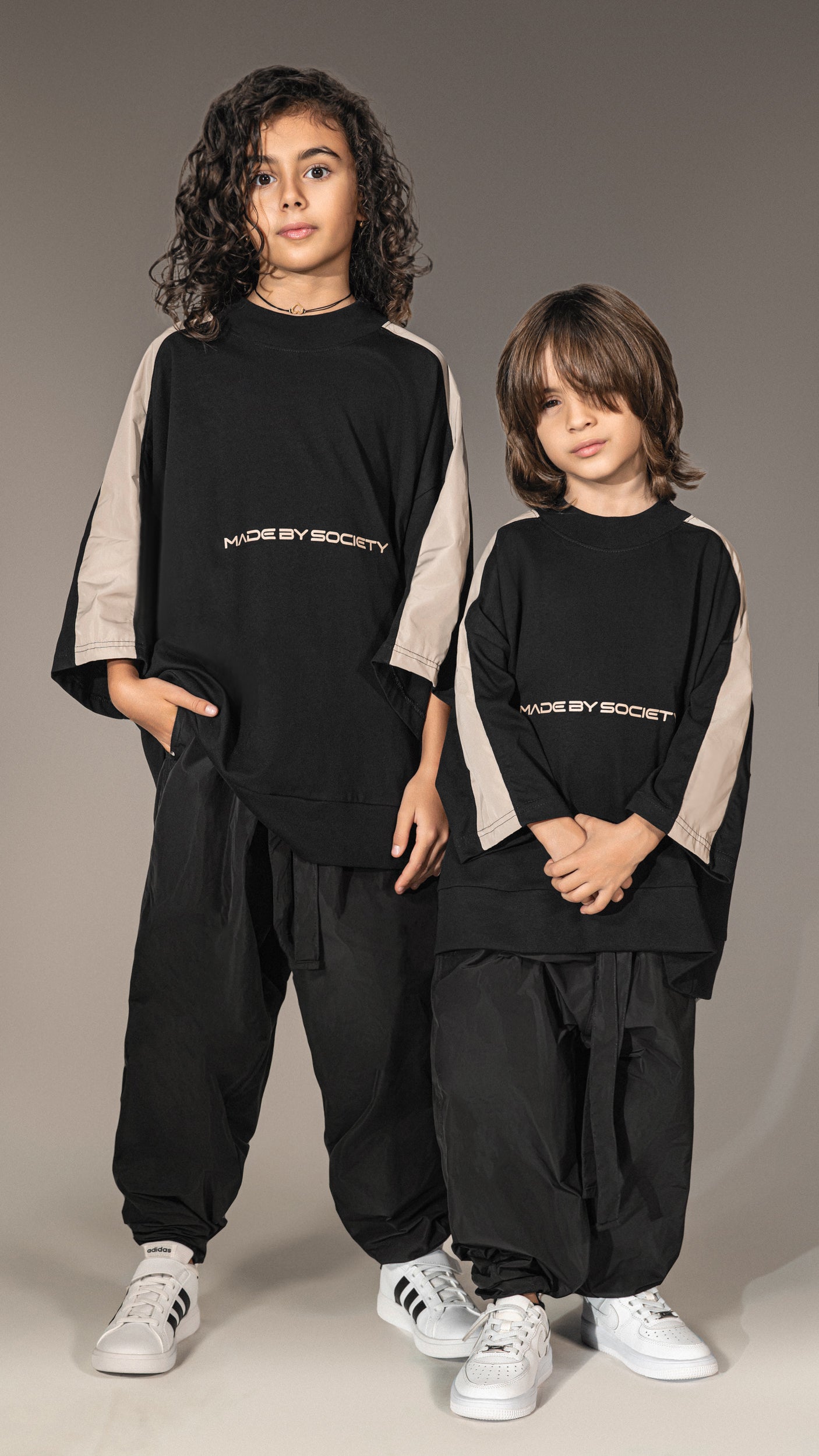 Голям T-shirt "Made by Society" - T35642