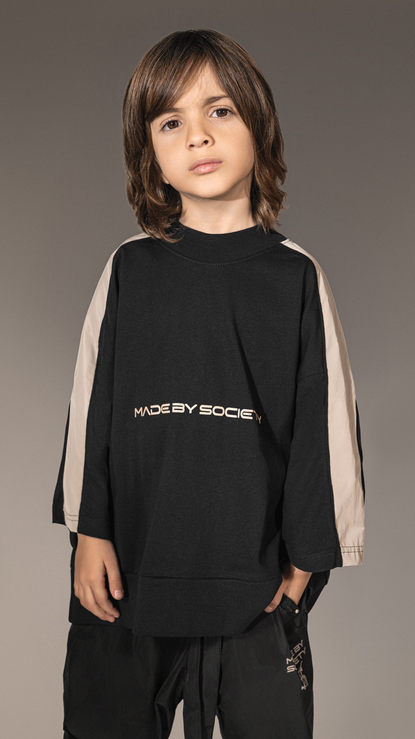 Голям T-shirt "Made by Society" - T35642