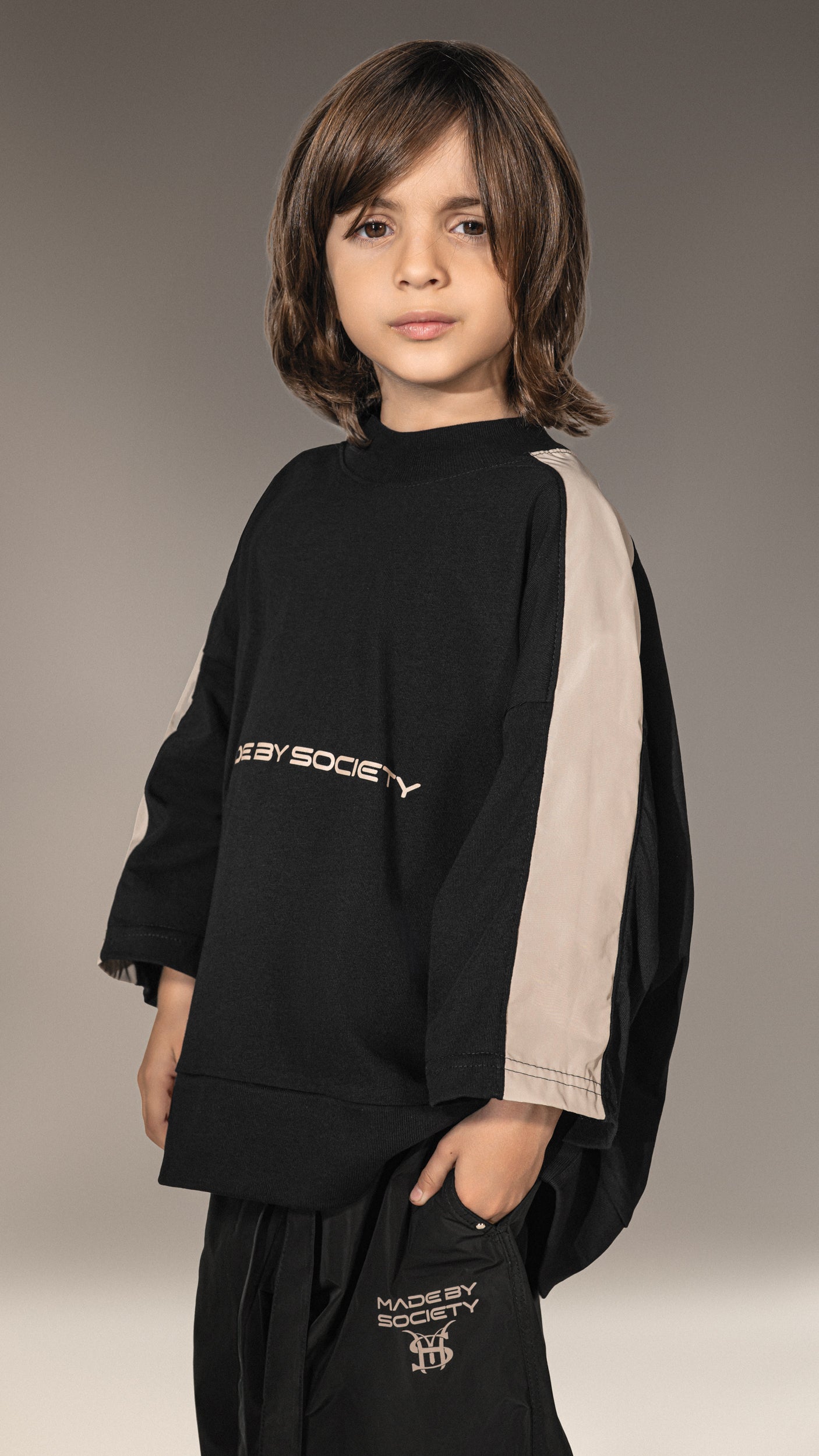 Голям T-shirt "Made by Society" - T35642