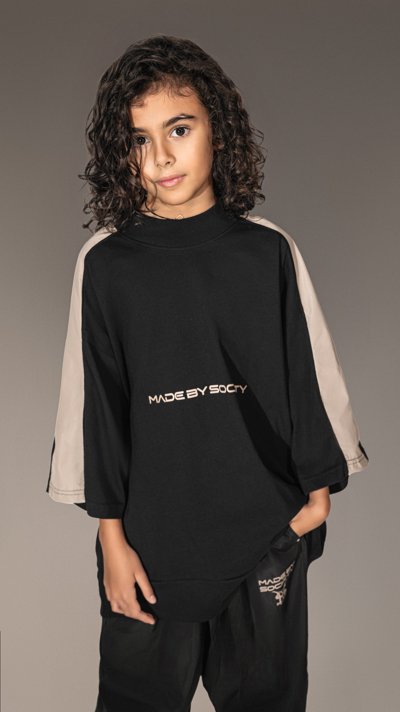 Голям T-shirt "Made by Society" - T35642