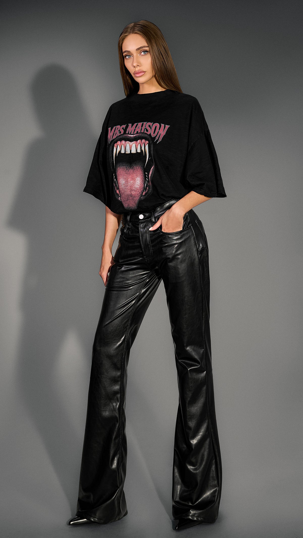Панталони WET BLACK - P27586