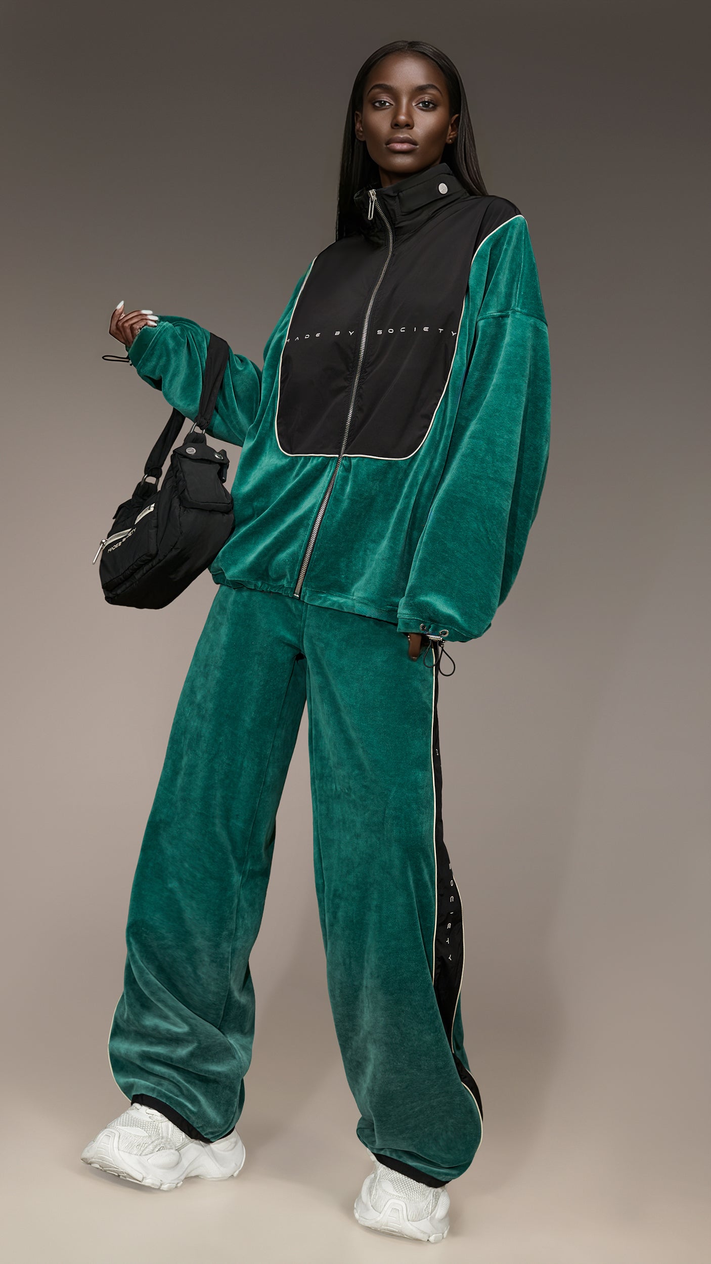 Брюки Emerald Velvet Flow
