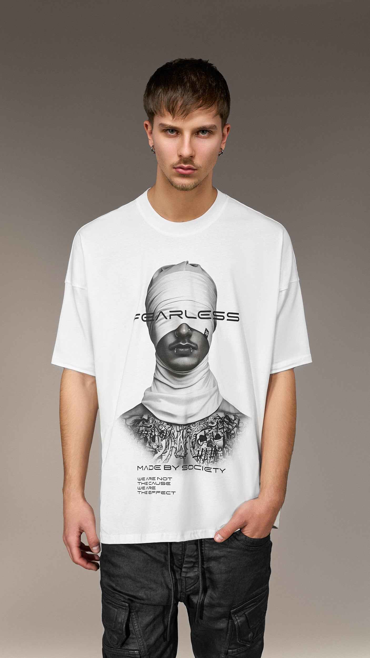 Тениска „Fearless” от Made by Society - T15821