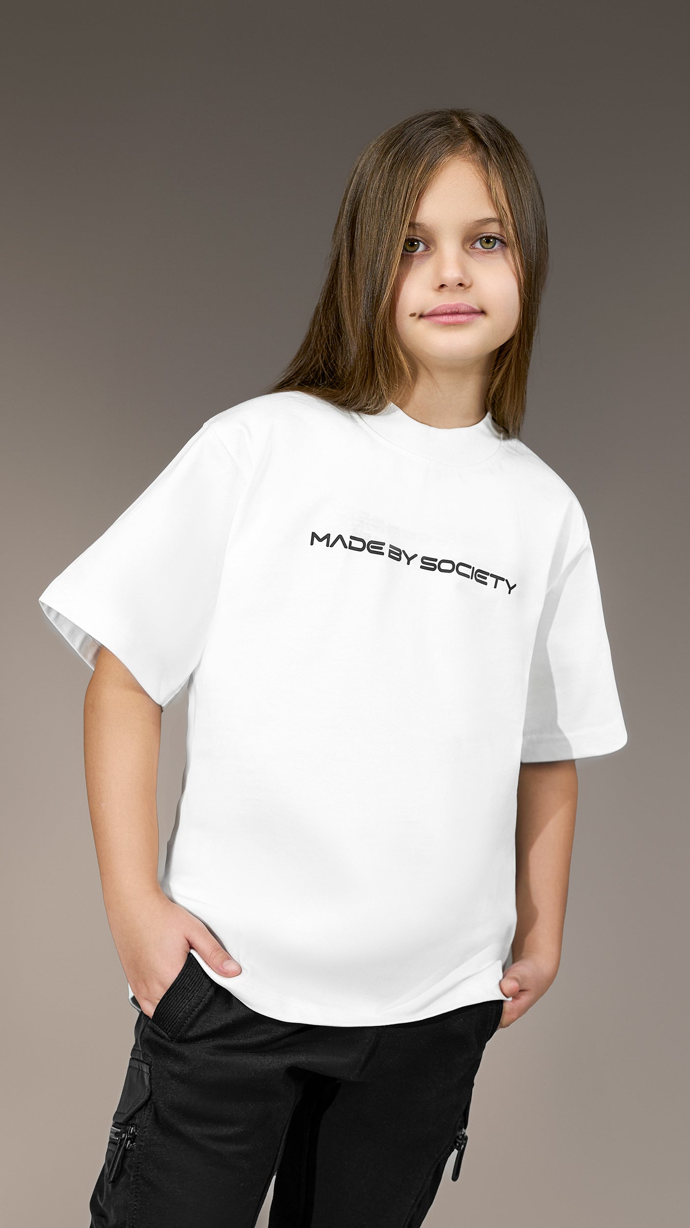 Овърсайз тениска "Made by Society" Панда - T35946