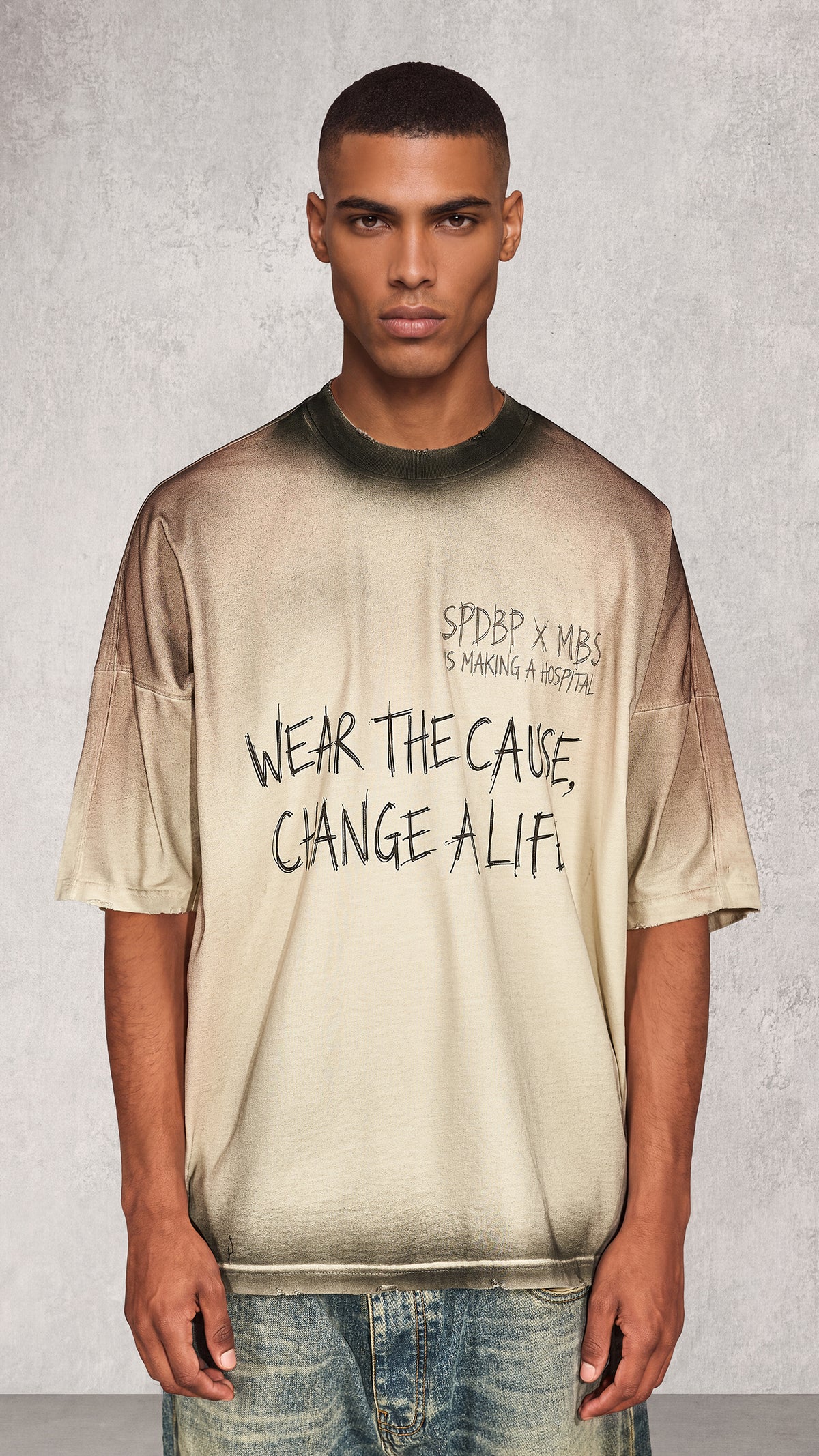 TRICOU BARBATI "CHANGE A LIFE" - T17457
