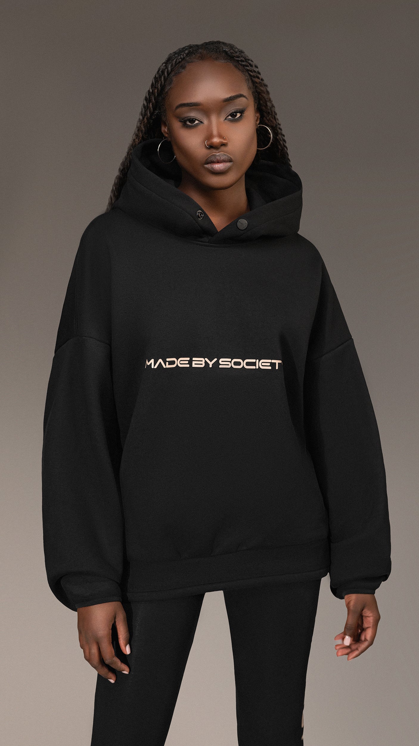 Оверсайз суитшърт "MADE BY SOCIETY" - H25675