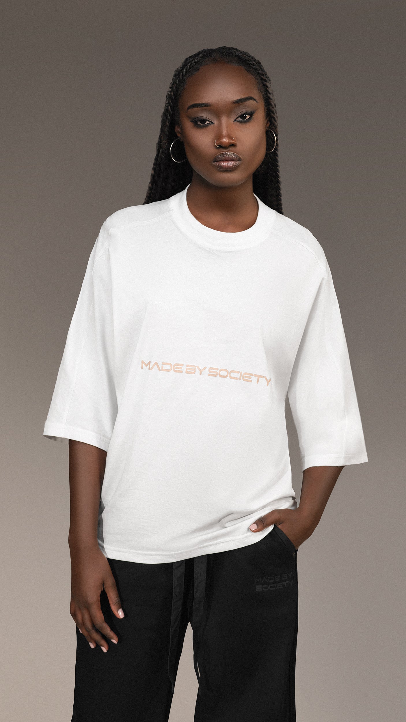 Голяма тениска Made By Society - T25656