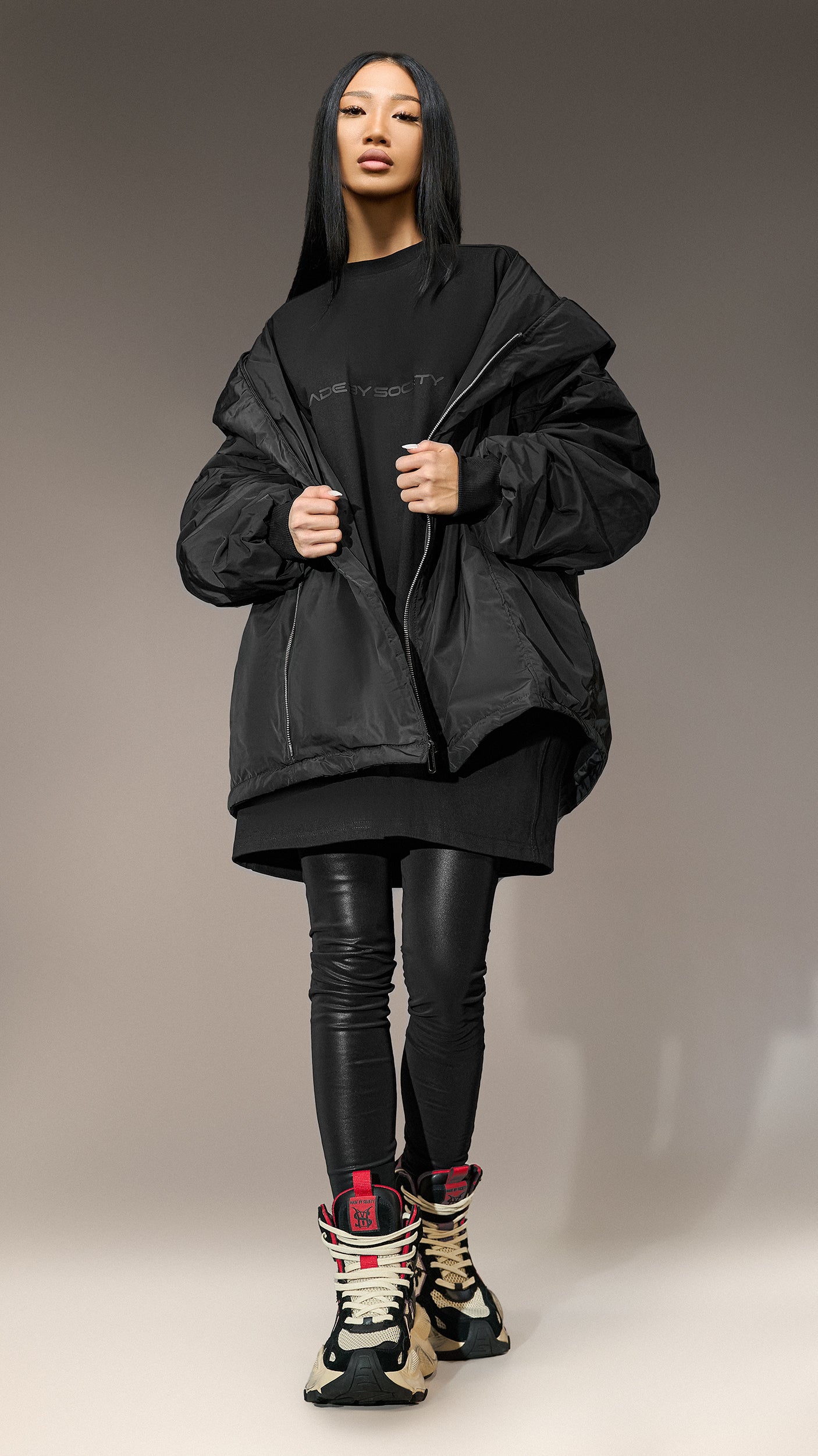 Oversized тениска "Made by Society" - T25867