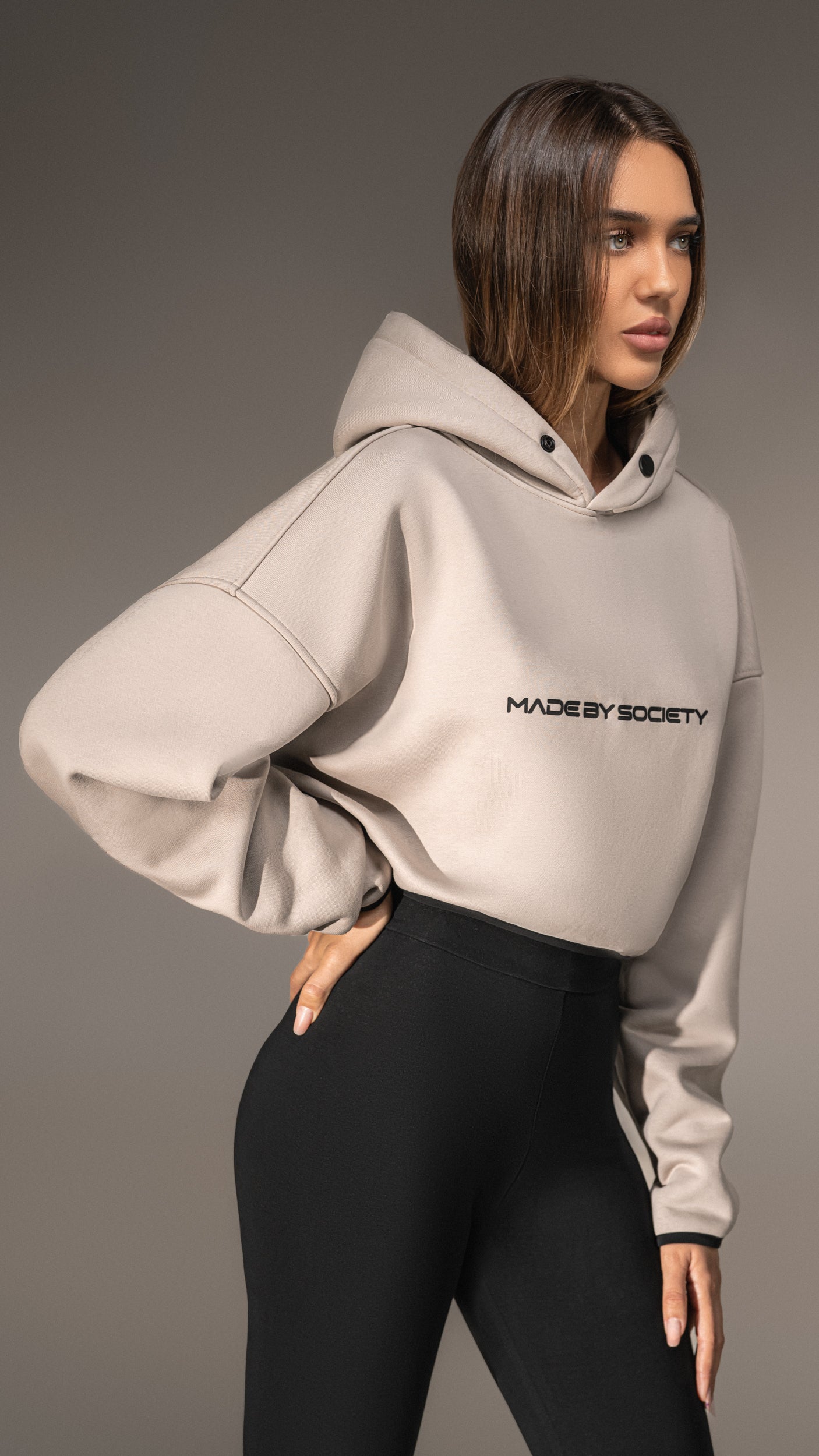 Crop худи Made by Society - H25757