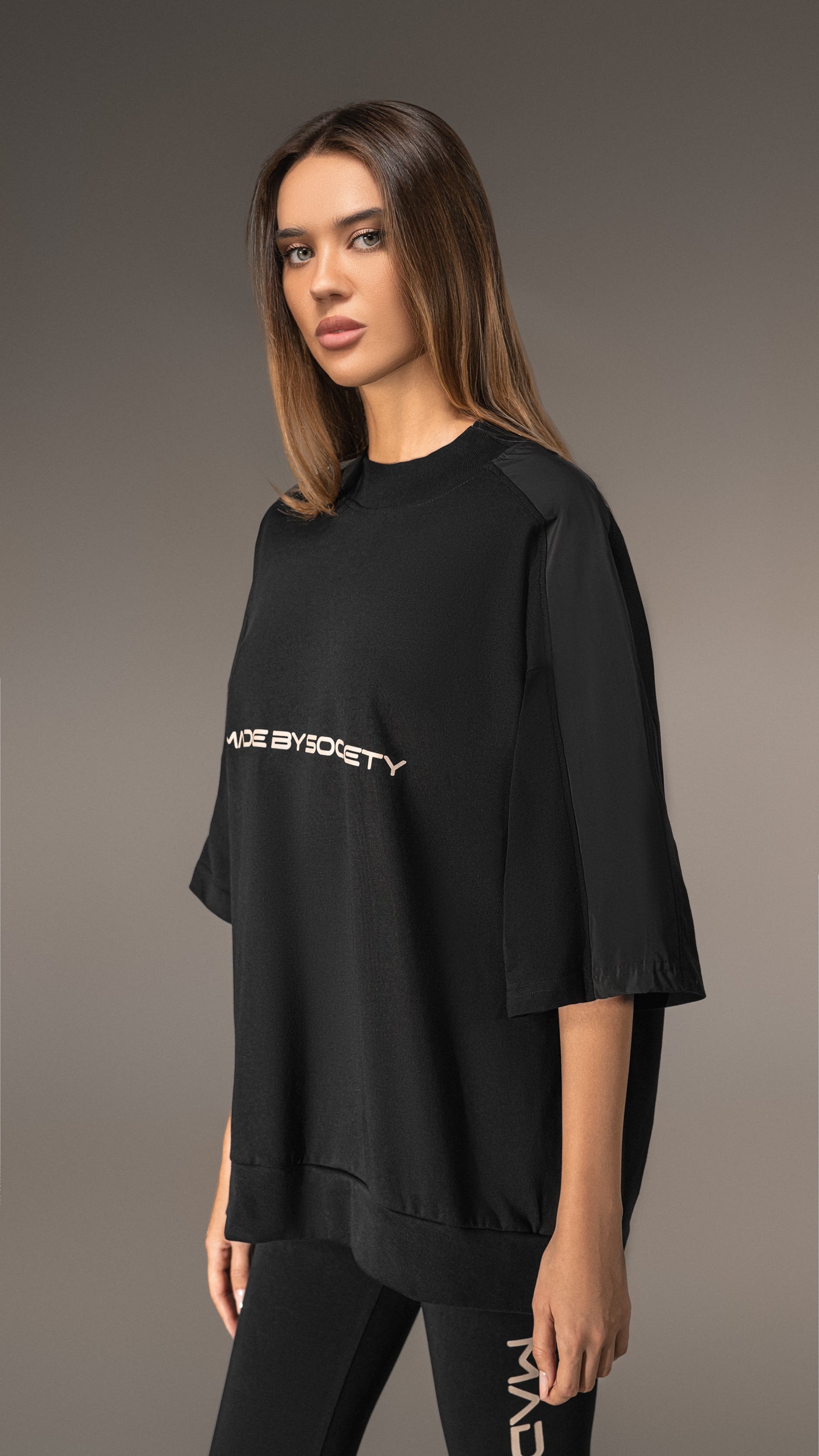 Оувърсайз тениска „MADE BY SOCIETY” – T25649