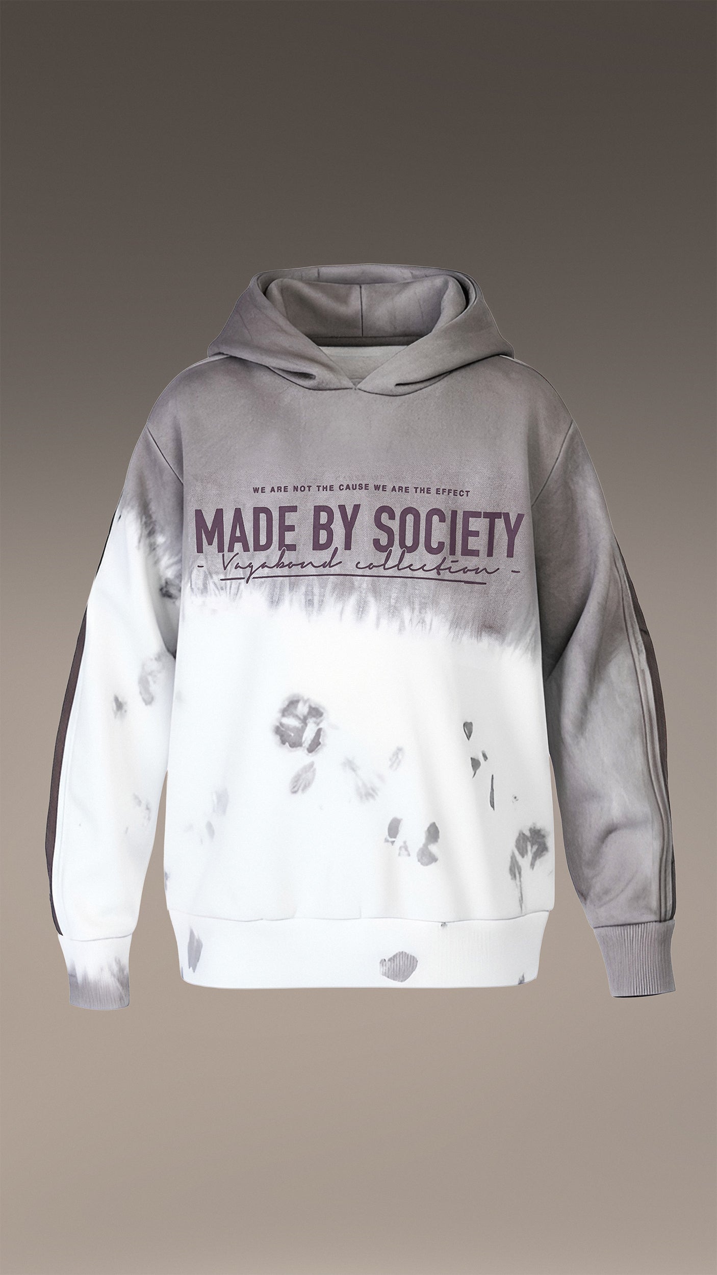 Суитшърт с изгорени линии - H33802