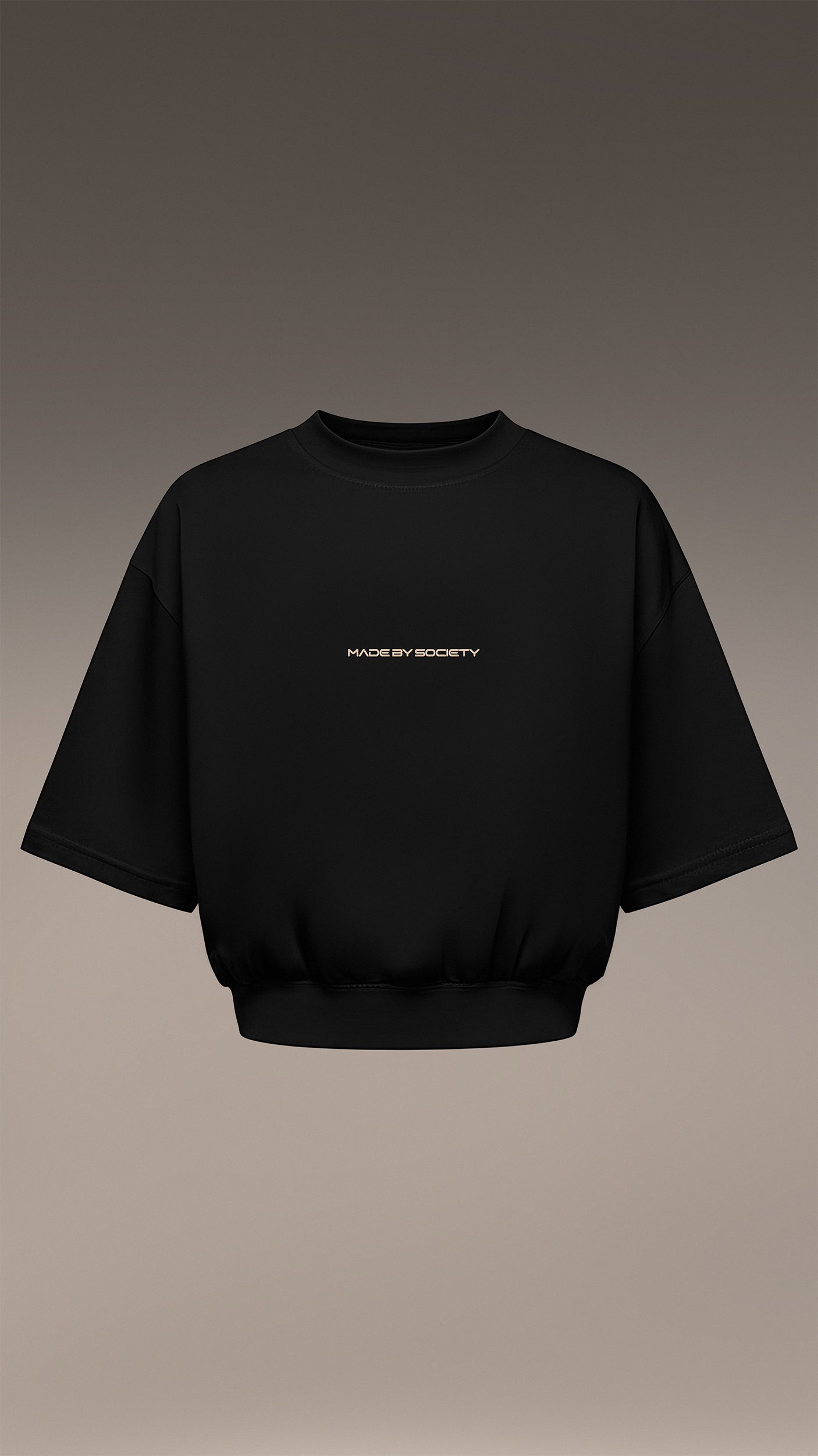 Тениска "Made by Society" къса - T26515