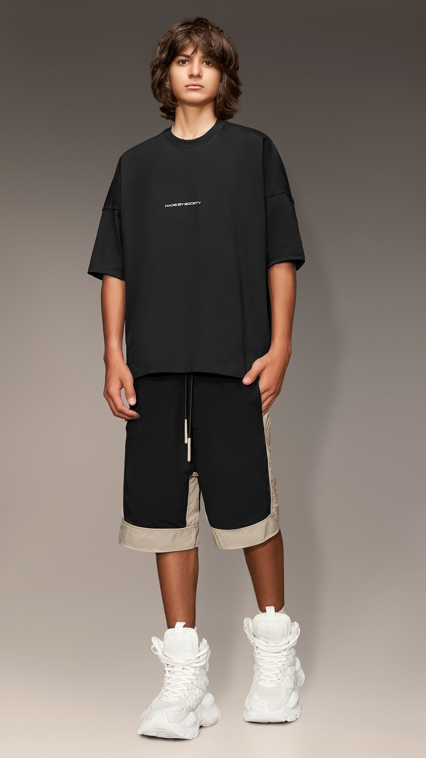Branded Band Shorts - B15329