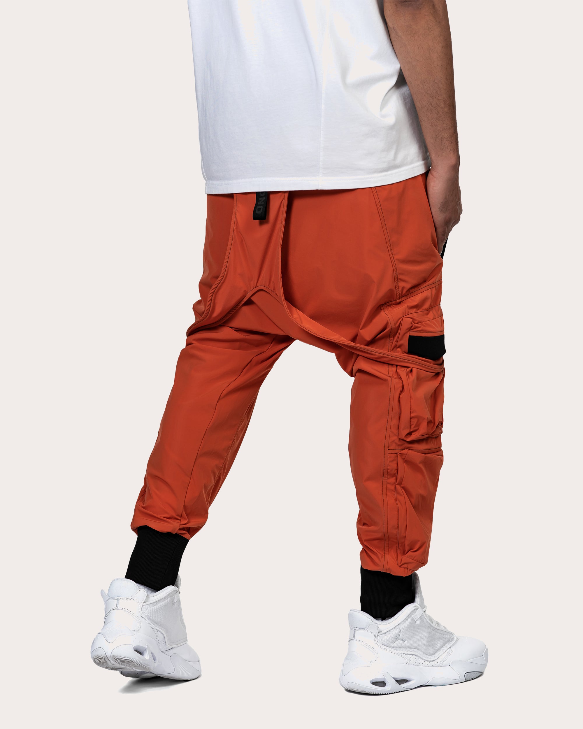 Orange dungaree pants - P11804