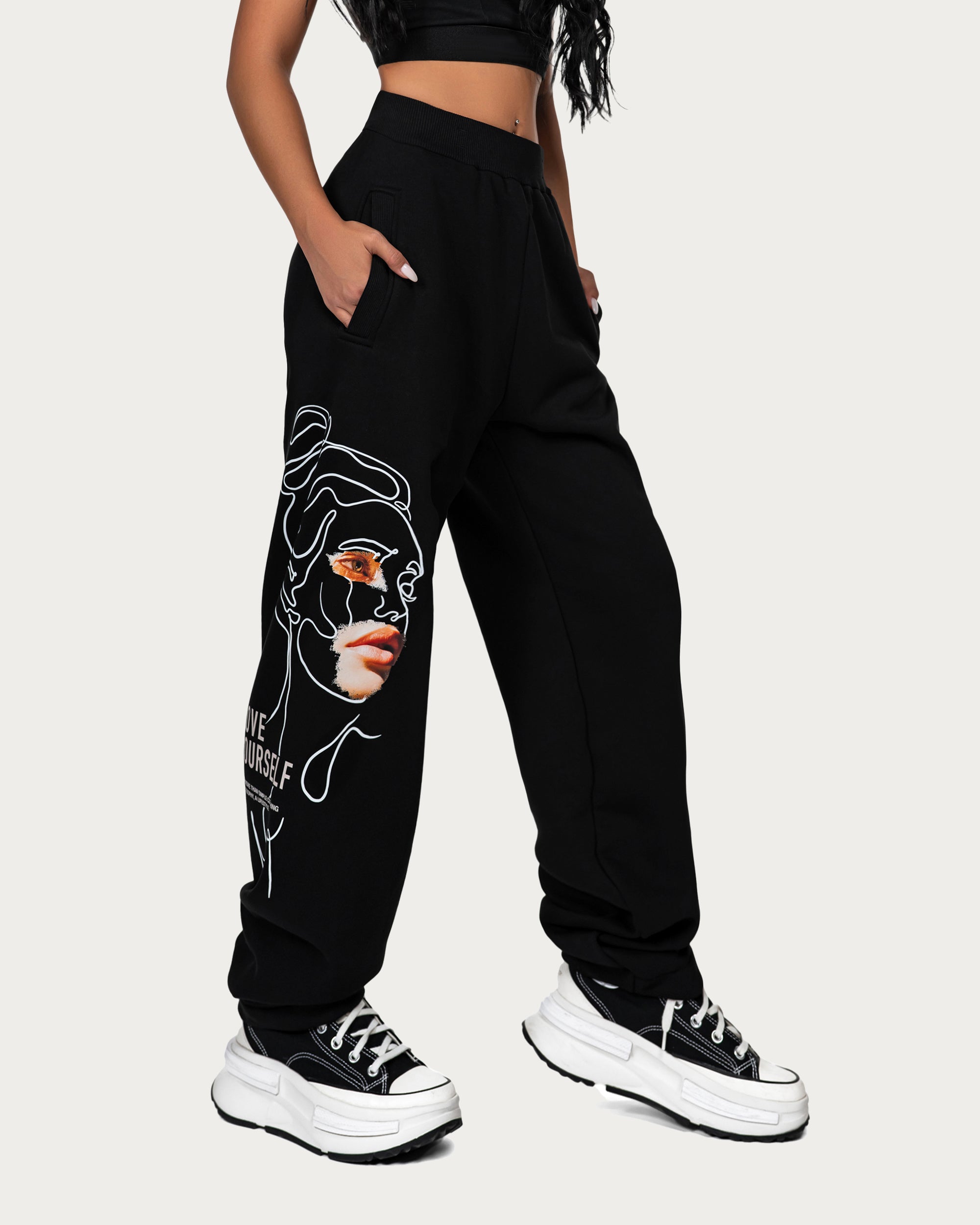 Loose jogger pants - P24865