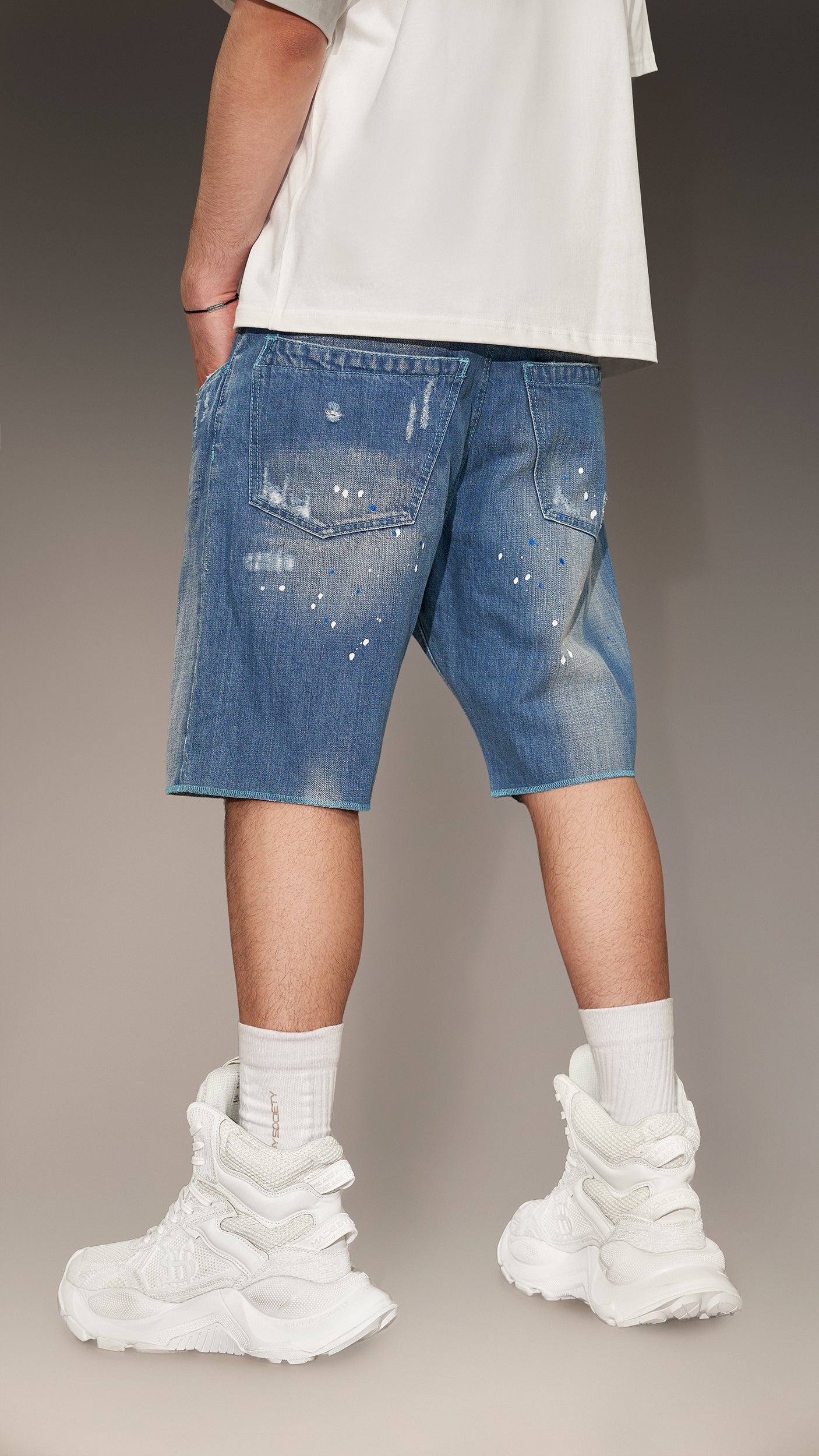 PAINT SHORT JEANS - P13407