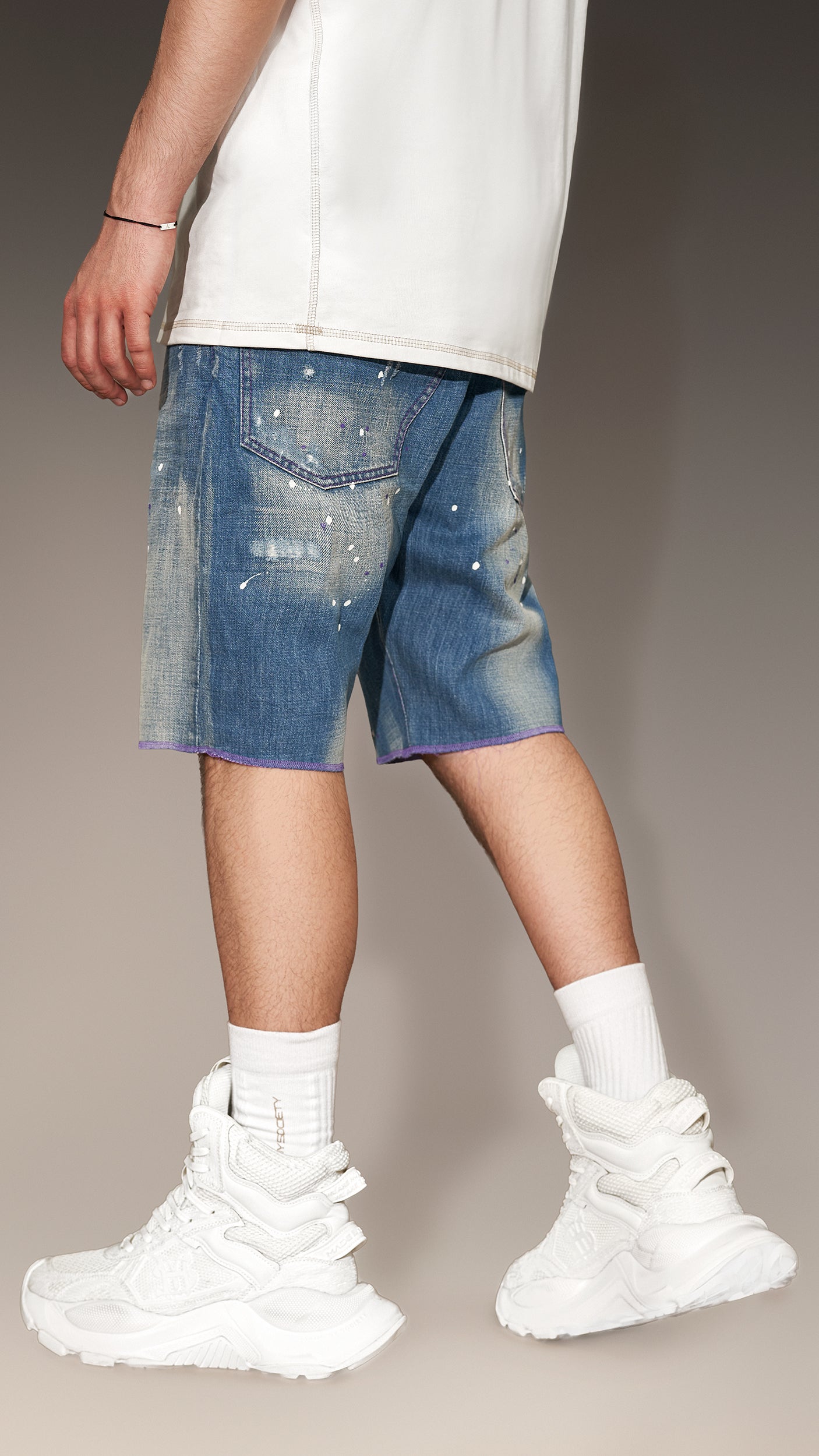 PAINT SHORT JEANS - P13363