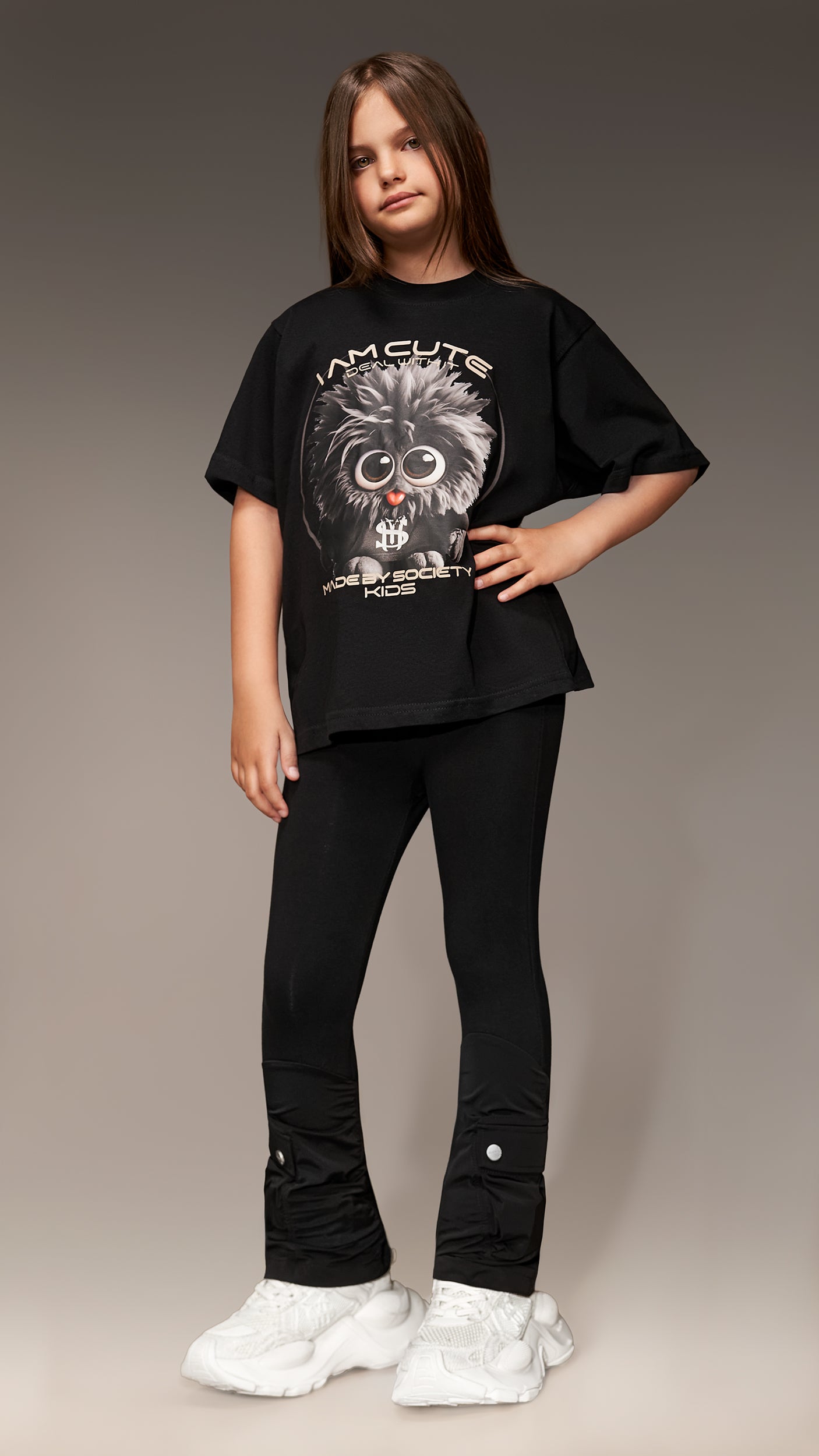 Oversized тениска "I AM CUTE" – T35953