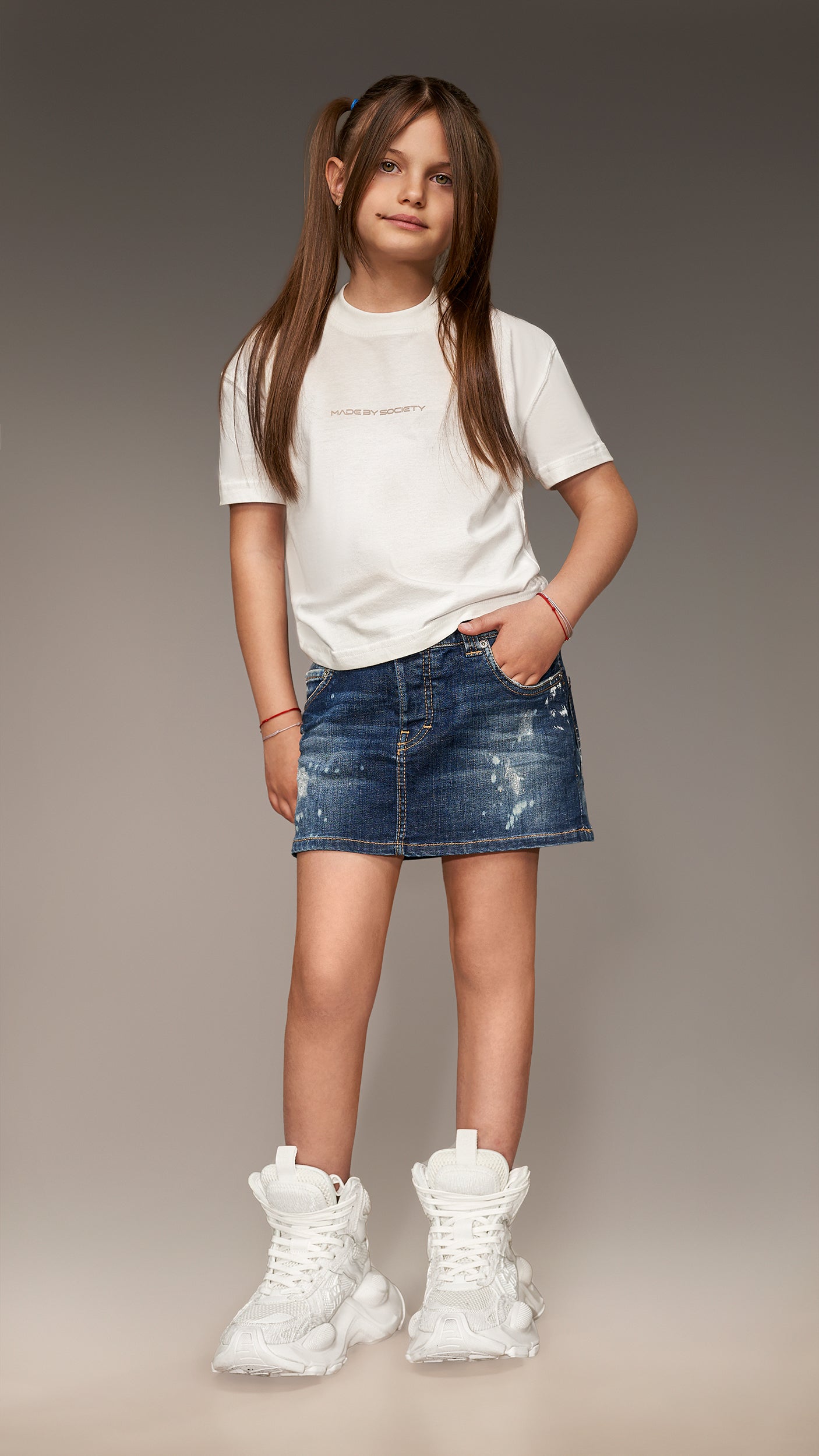 Short jeans skirt - F33444