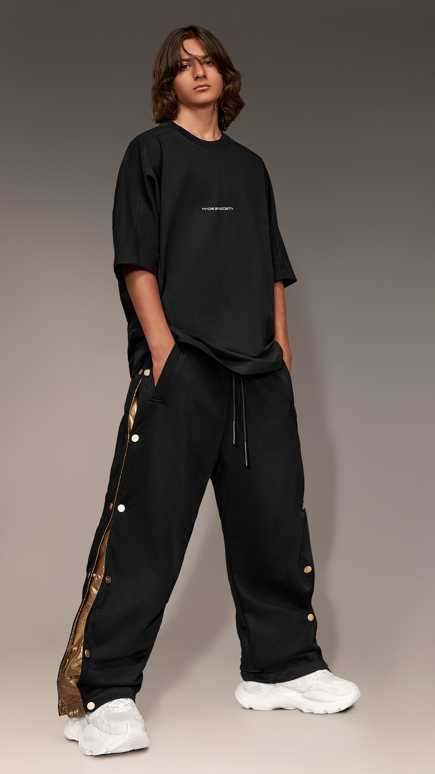 Pantaloni cu capse - P15193