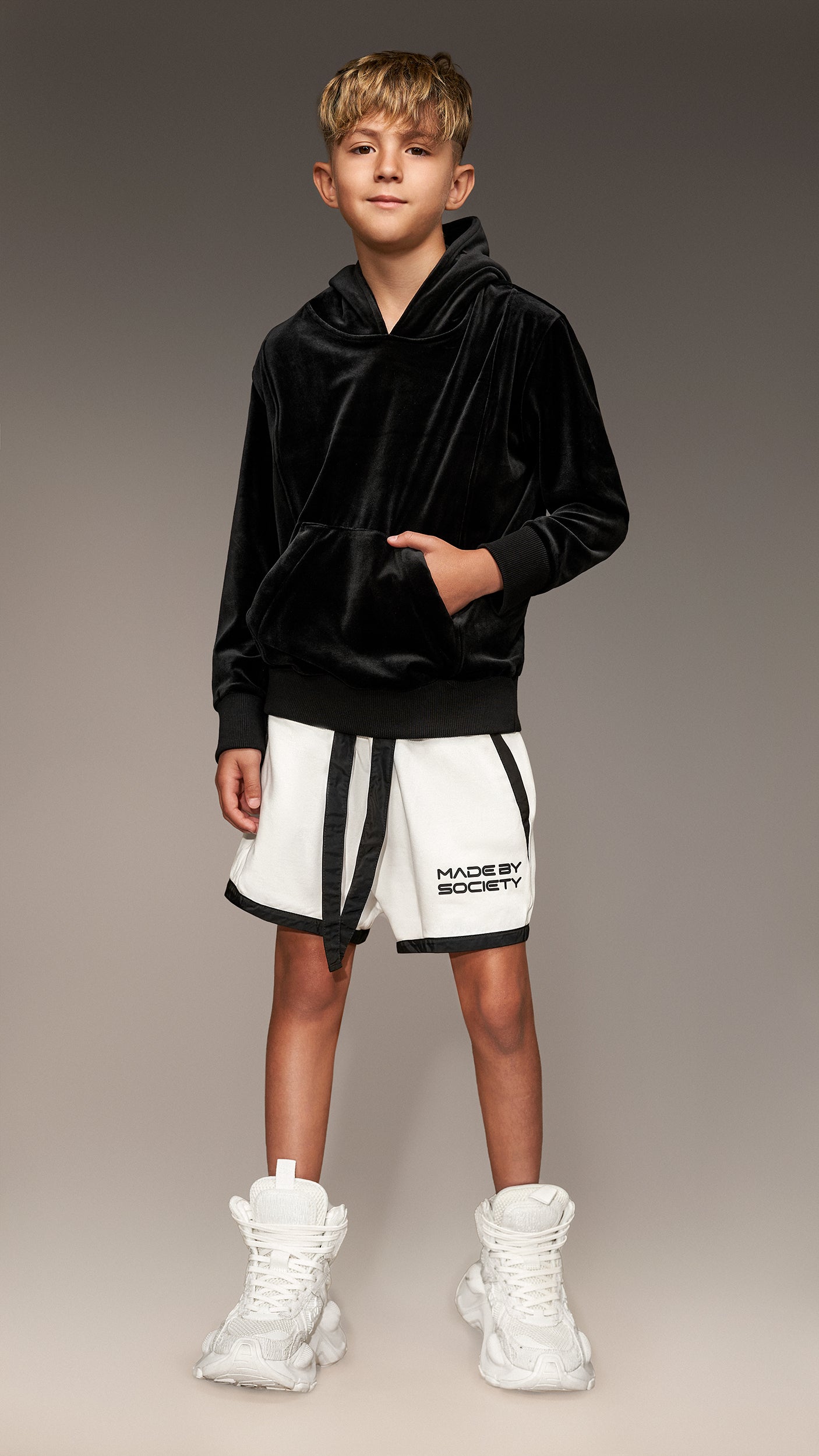 Velvet hoodie - H32053