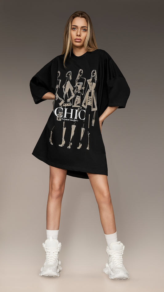 Tricou Oversized „Chic” - T26347