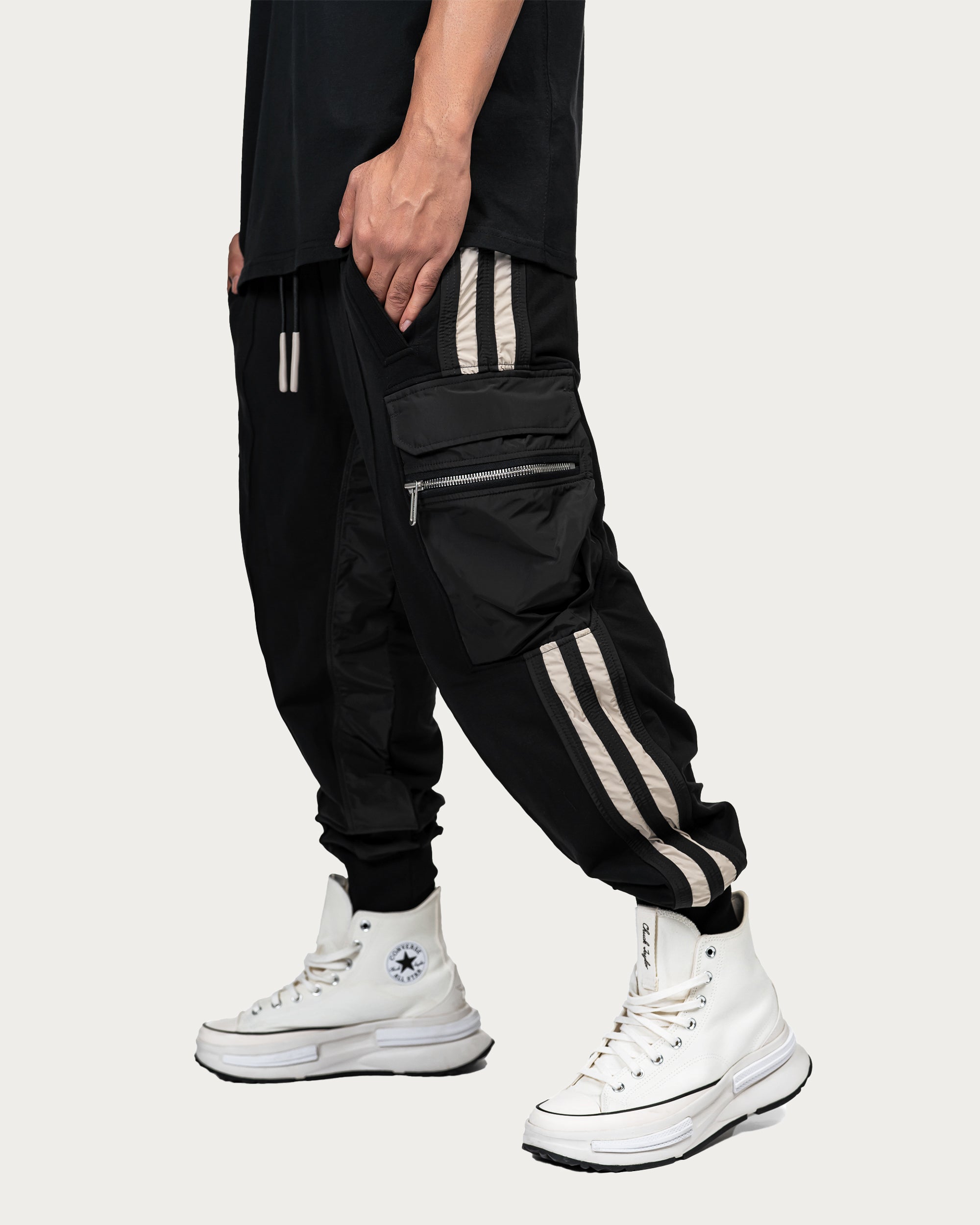 Vertical lines cargo pants - P14852