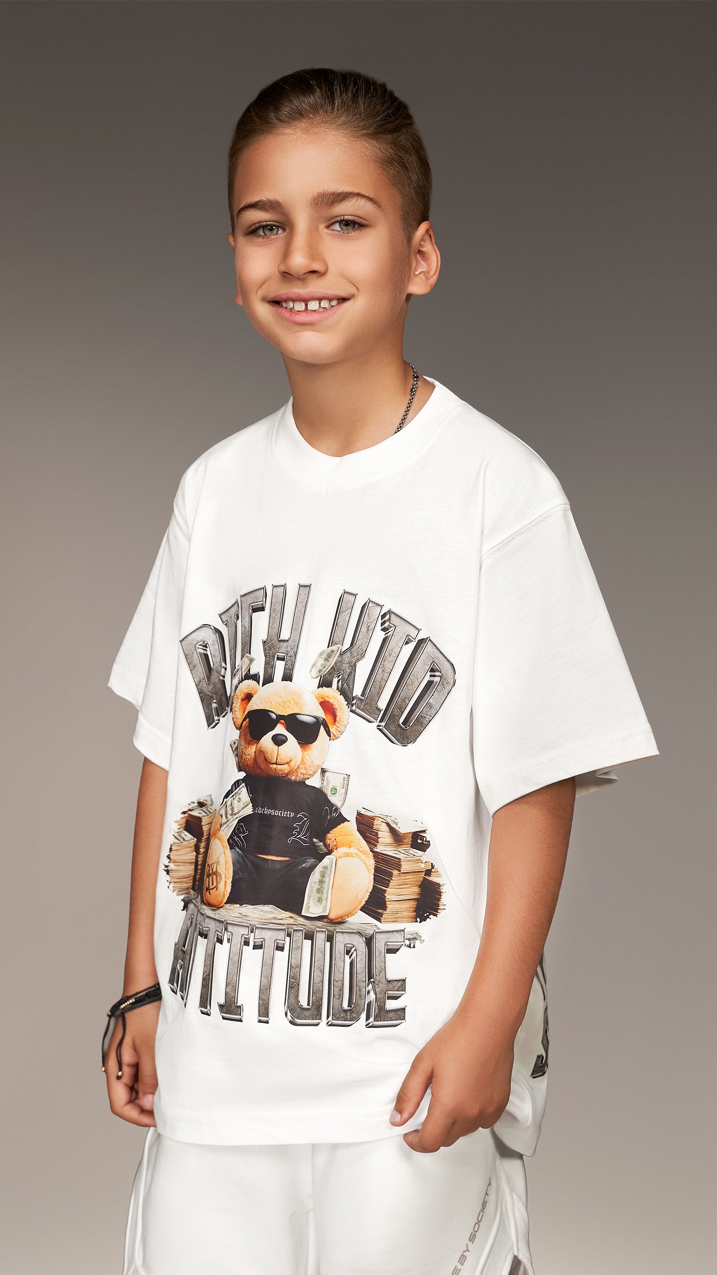 Tricou copii Rich Kid Attitude - T36527