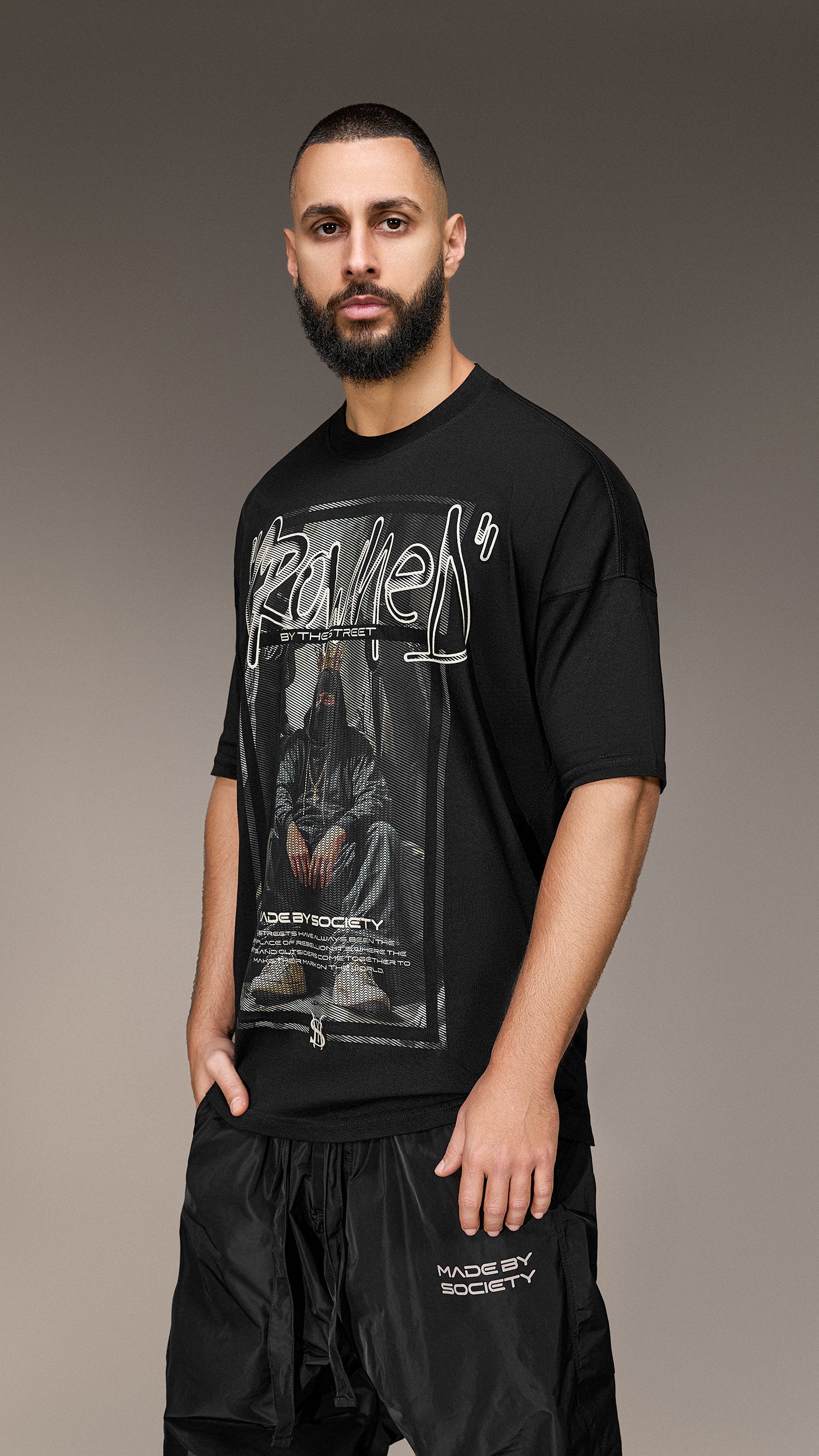 Tricou Oversized "Crowned by the Street" - T15983