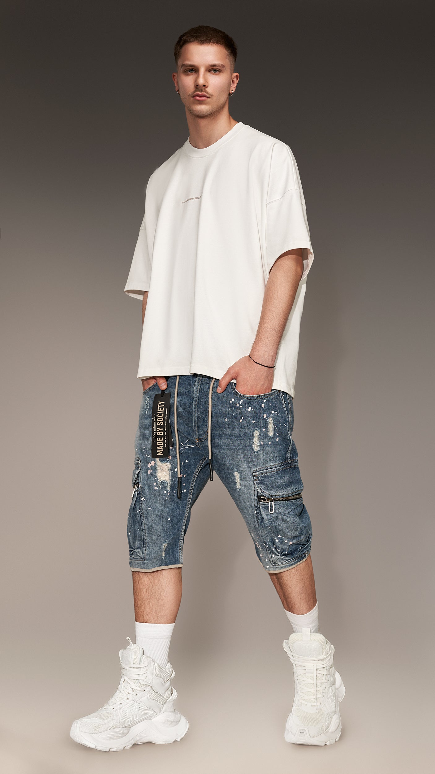 PAINT SHORT JEANS - P13157