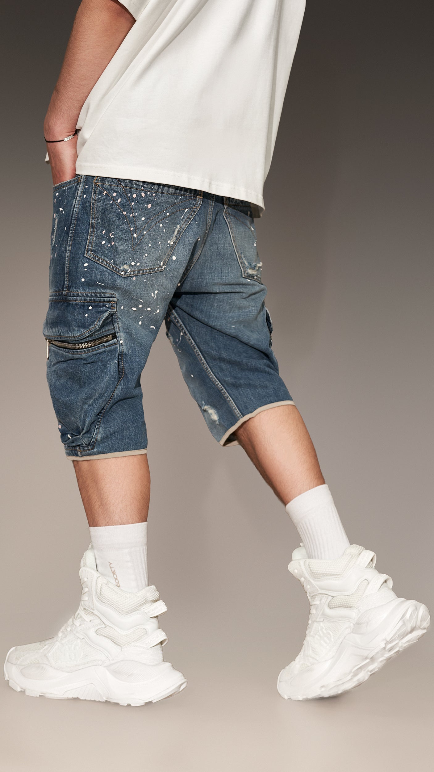 PAINT SHORT JEANS - P13157