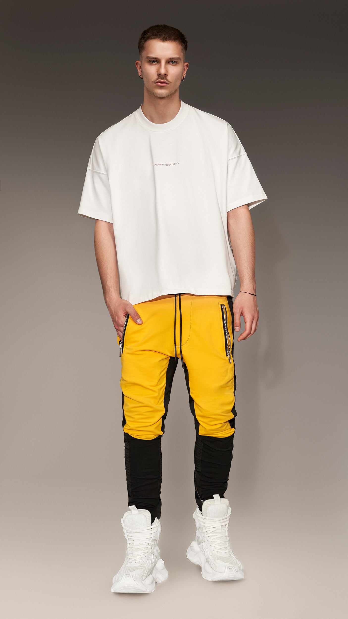 Zip track pants - P12619
