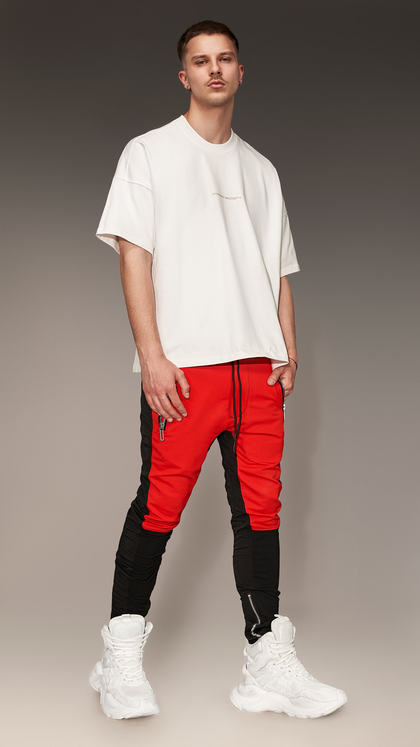 Zip track pants - P12618