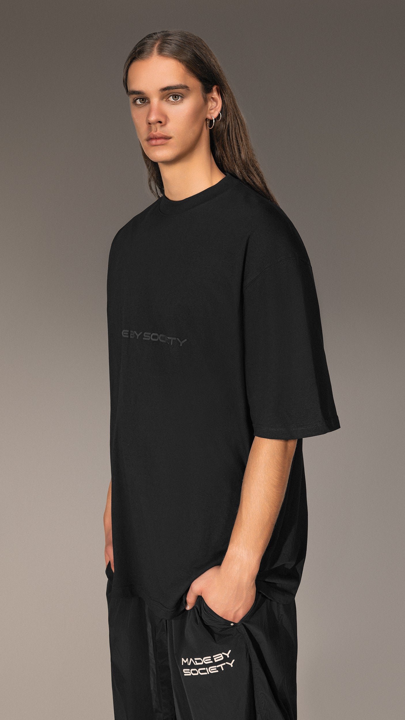 Tricou Oversized "MADE BY SOCIETY" - T15731